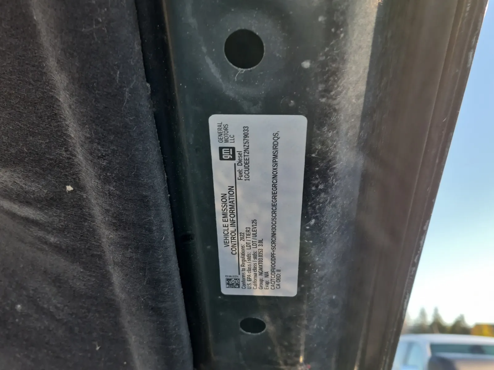 Emission Sticker Photo