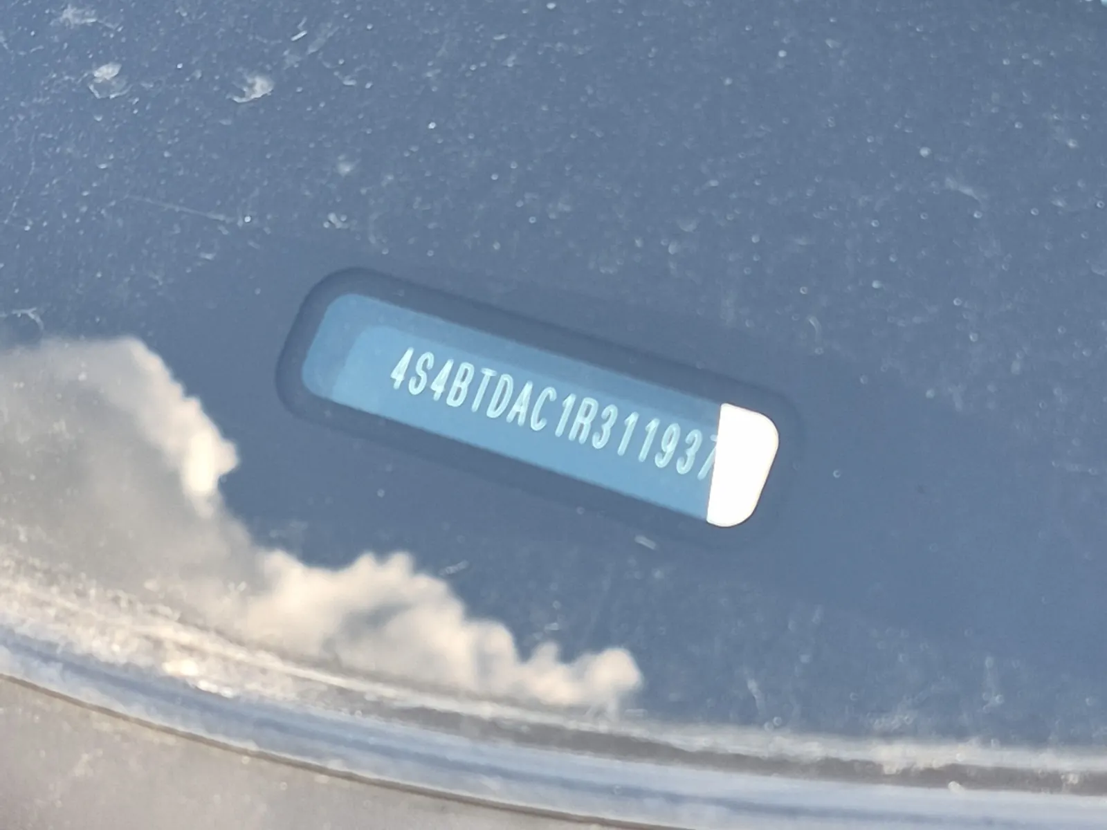 Dash VIN Plate Photo