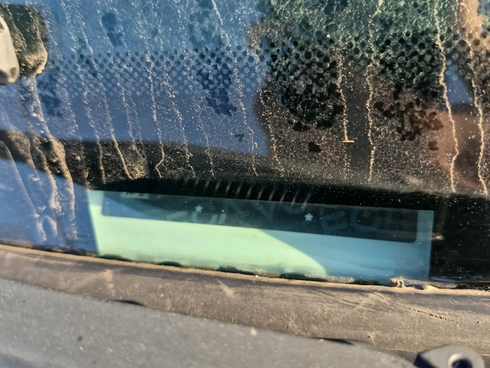 Dash VIN Plate Photo