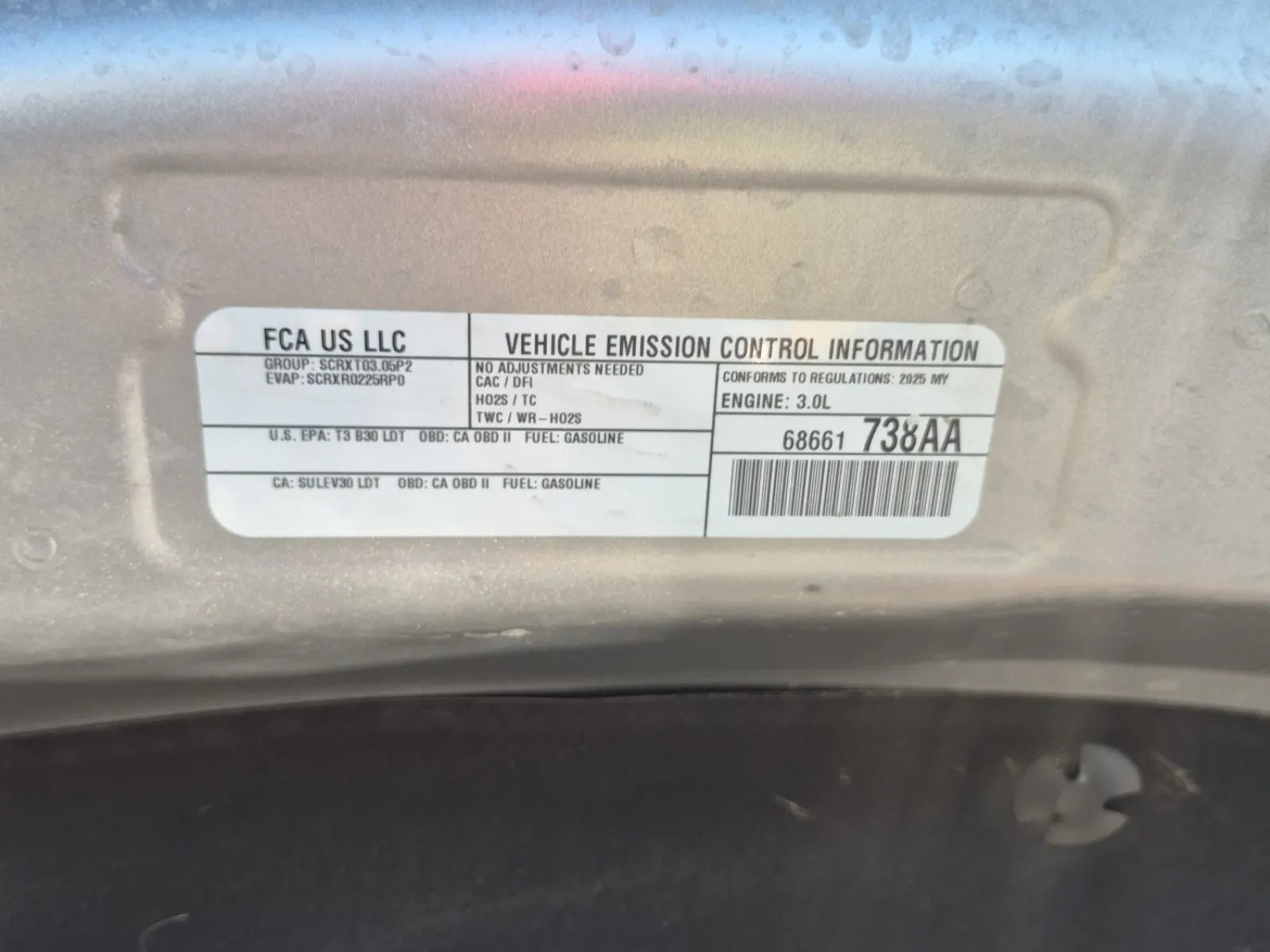 Emission Sticker Photo
