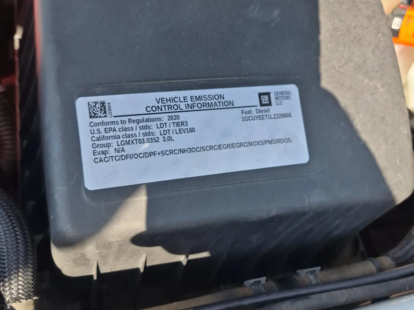 Emission Sticker Photo