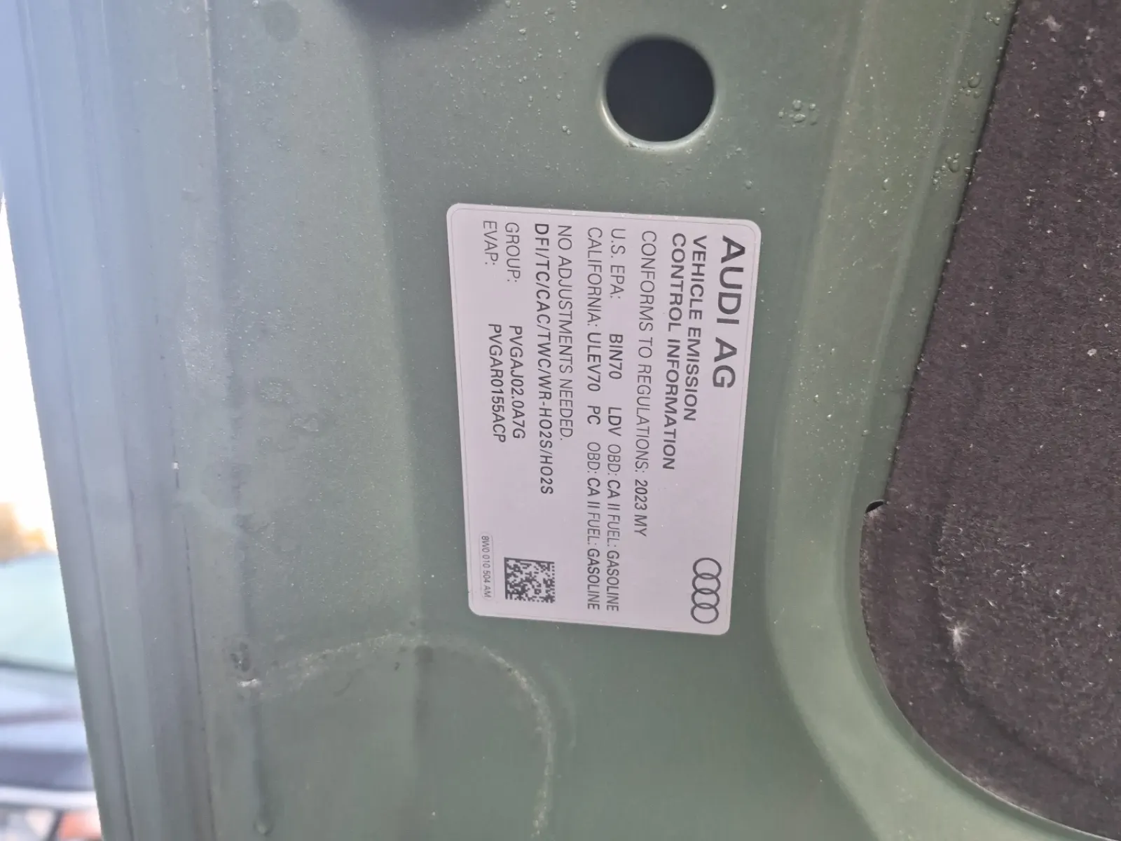 Emission Sticker Photo