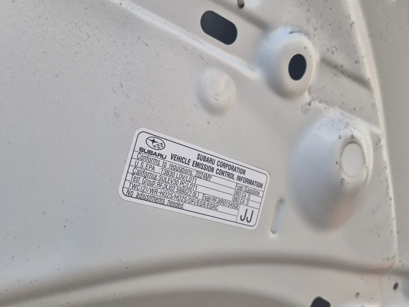 Emission Sticker Photo