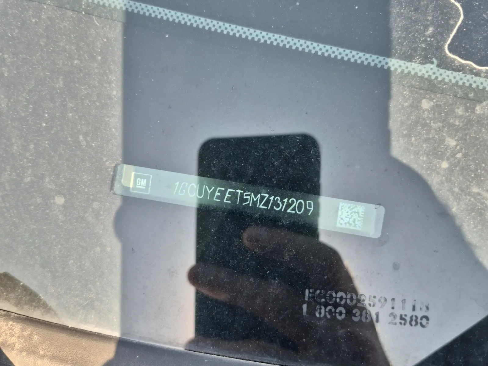 Dash VIN Plate Photo