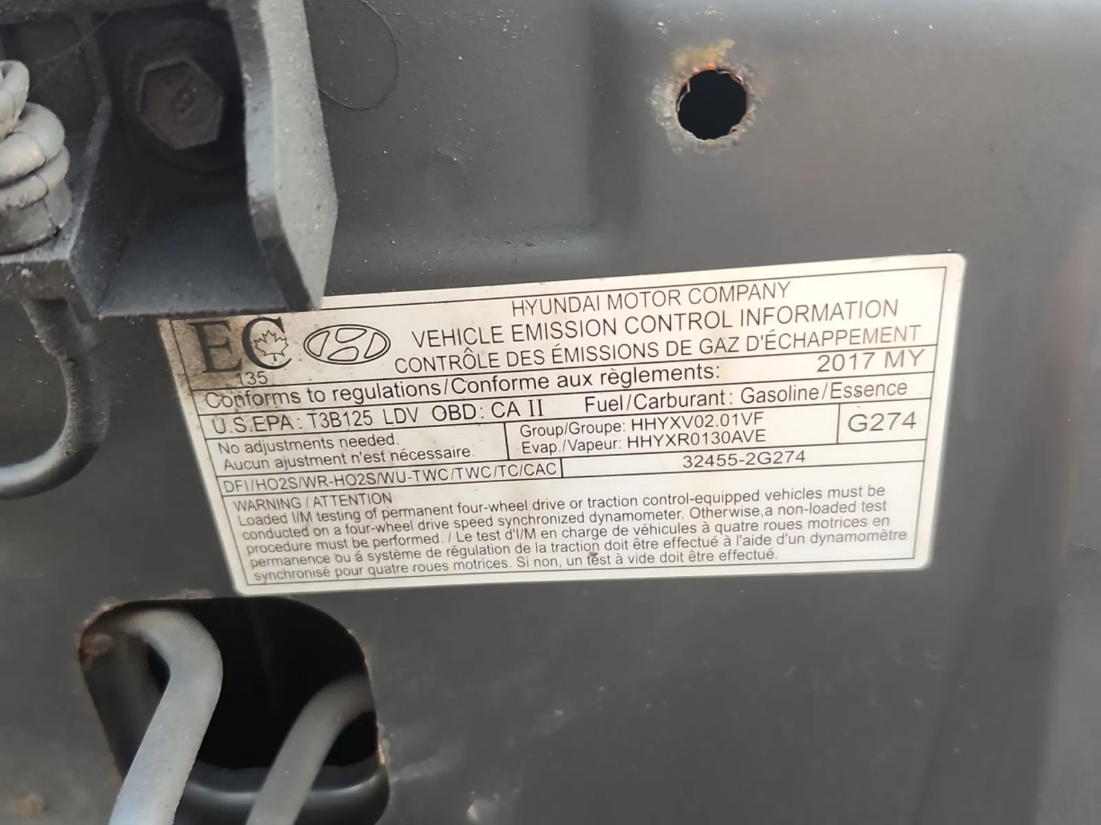 Emission Sticker Photo