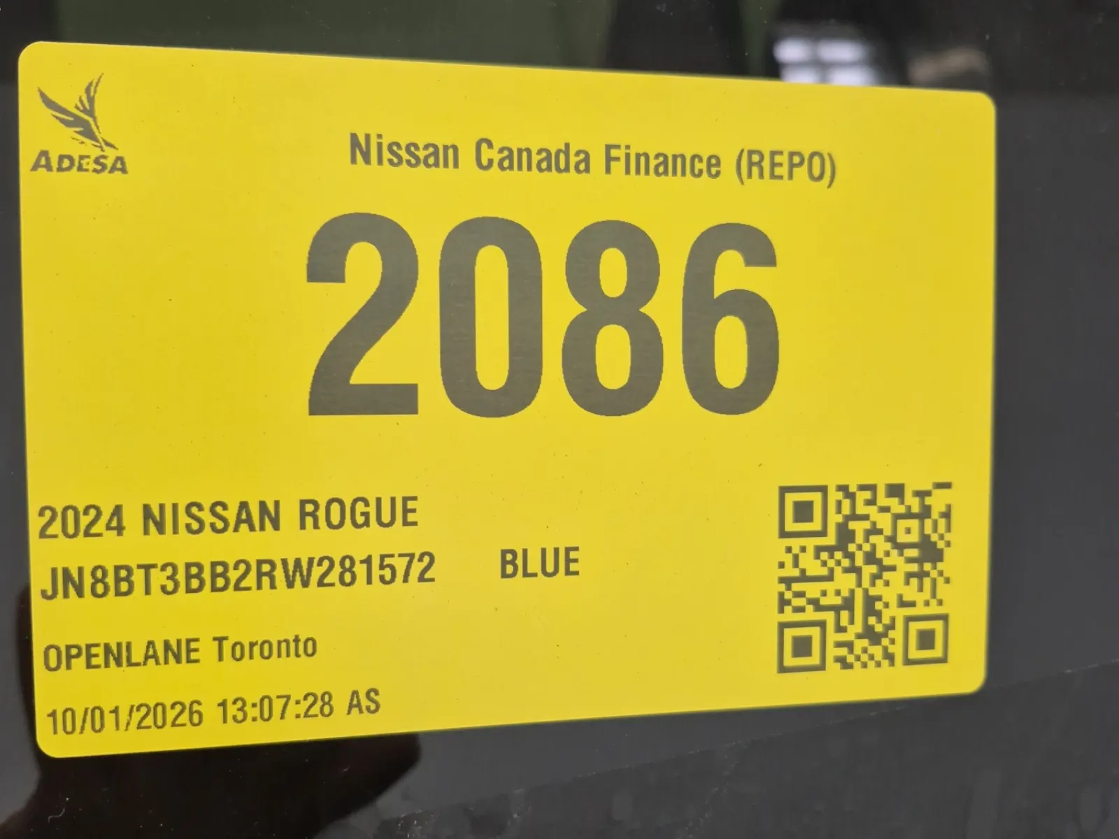 Inventory Label Photo