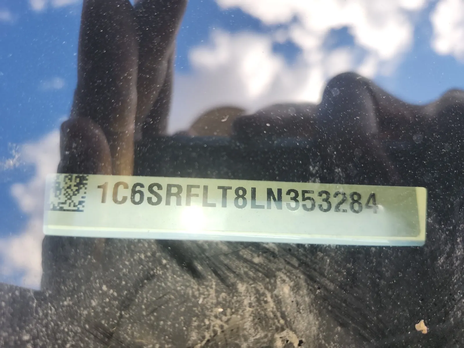 Dash VIN Plate Photo