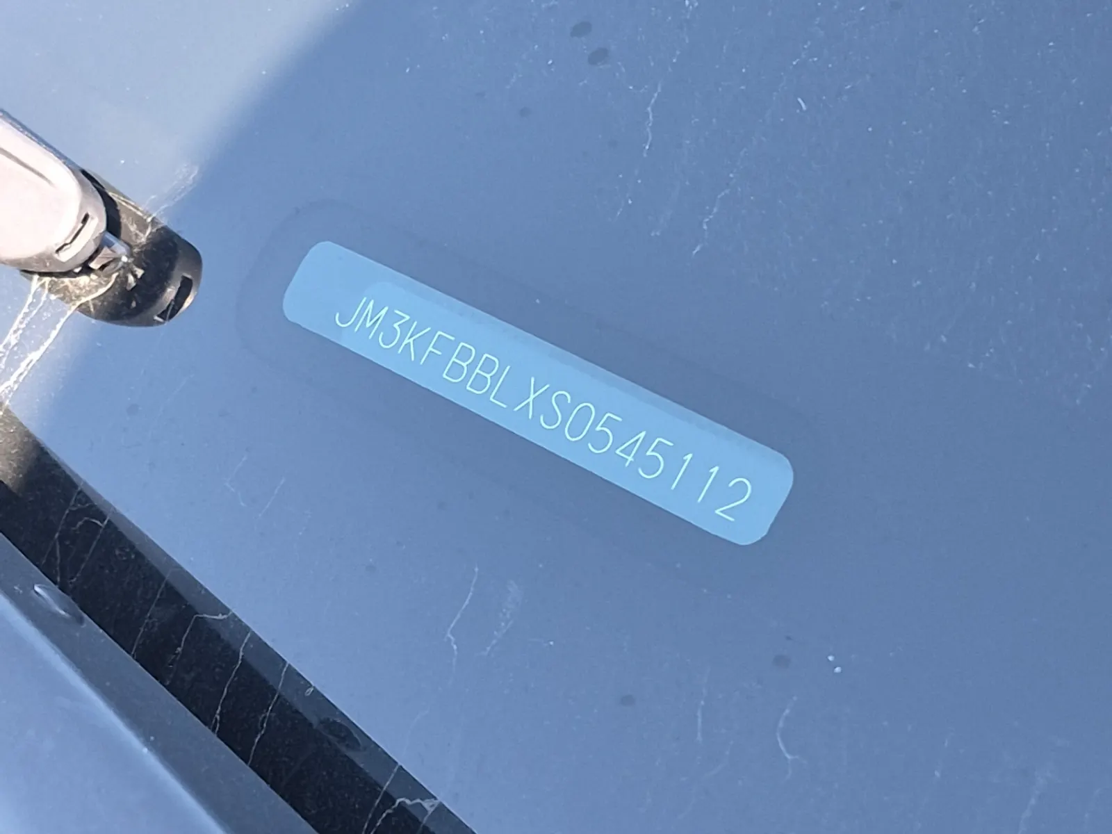 Dash VIN Plate Photo