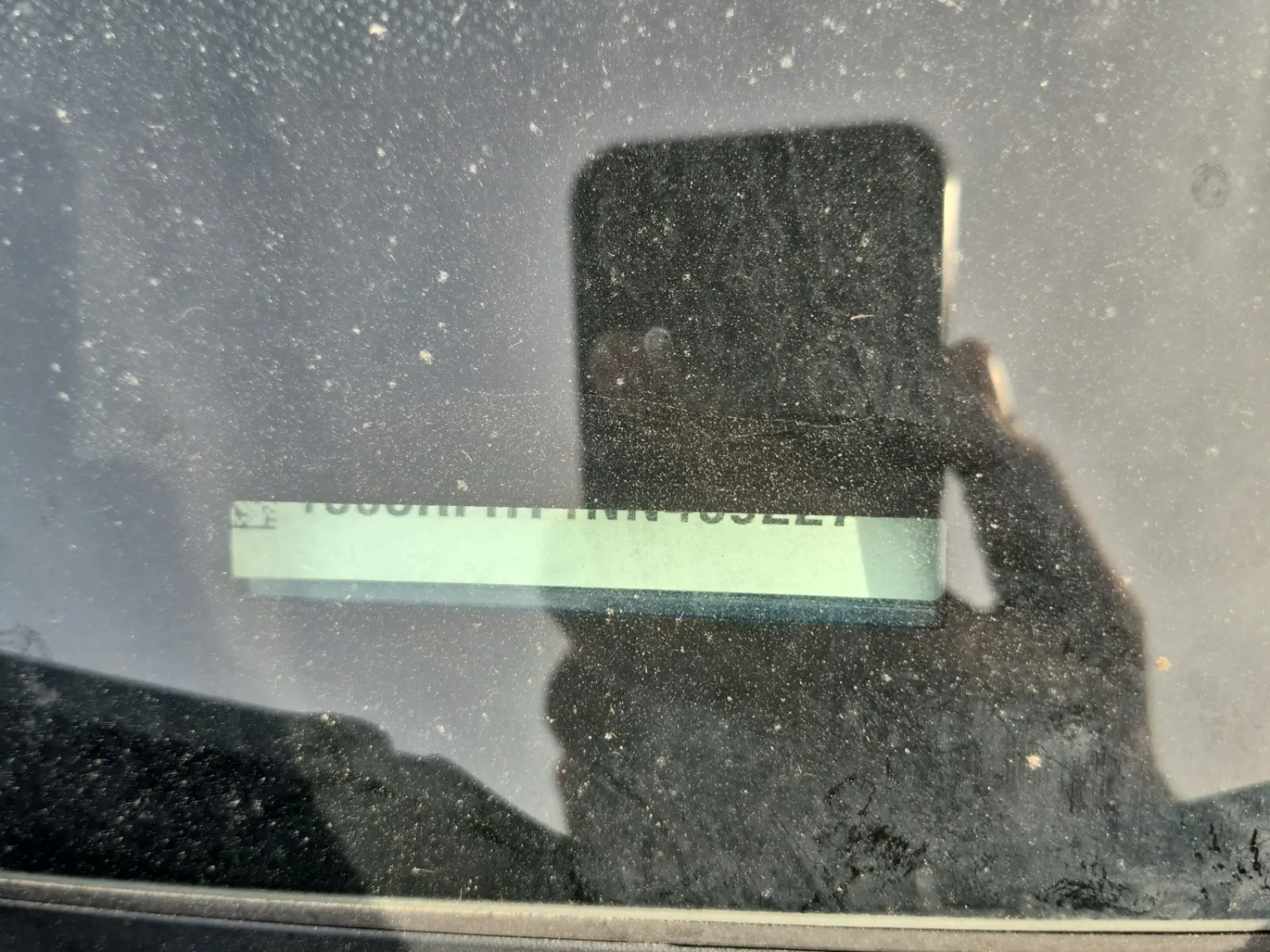 Dash VIN Plate Photo