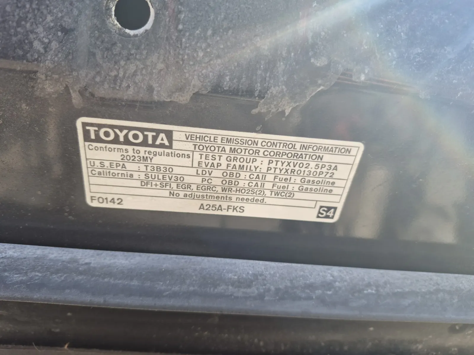 Emission Sticker Photo