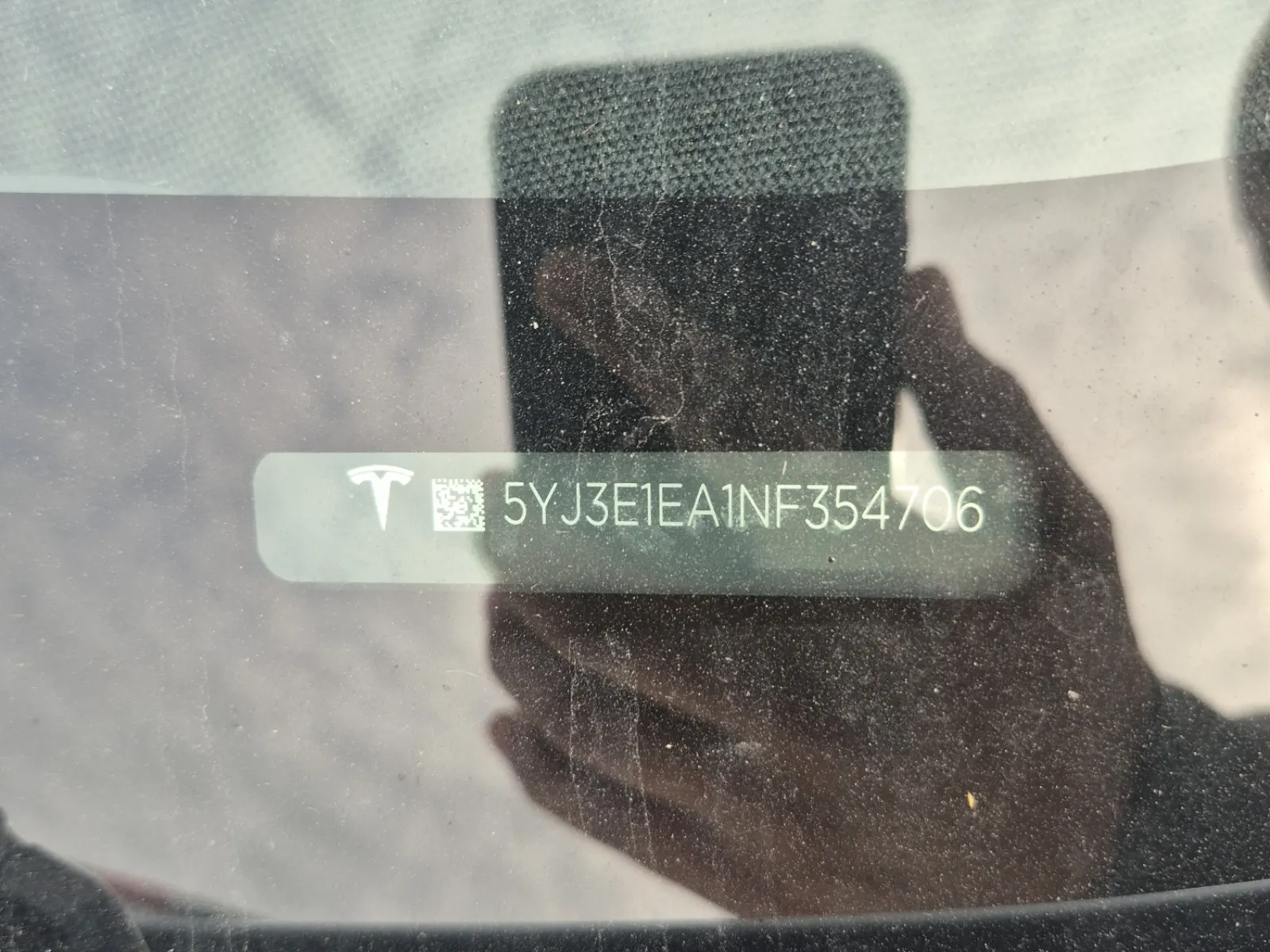 Dash VIN Plate Photo