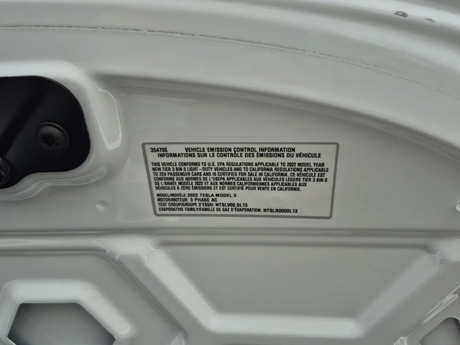 Emission Sticker Photo
