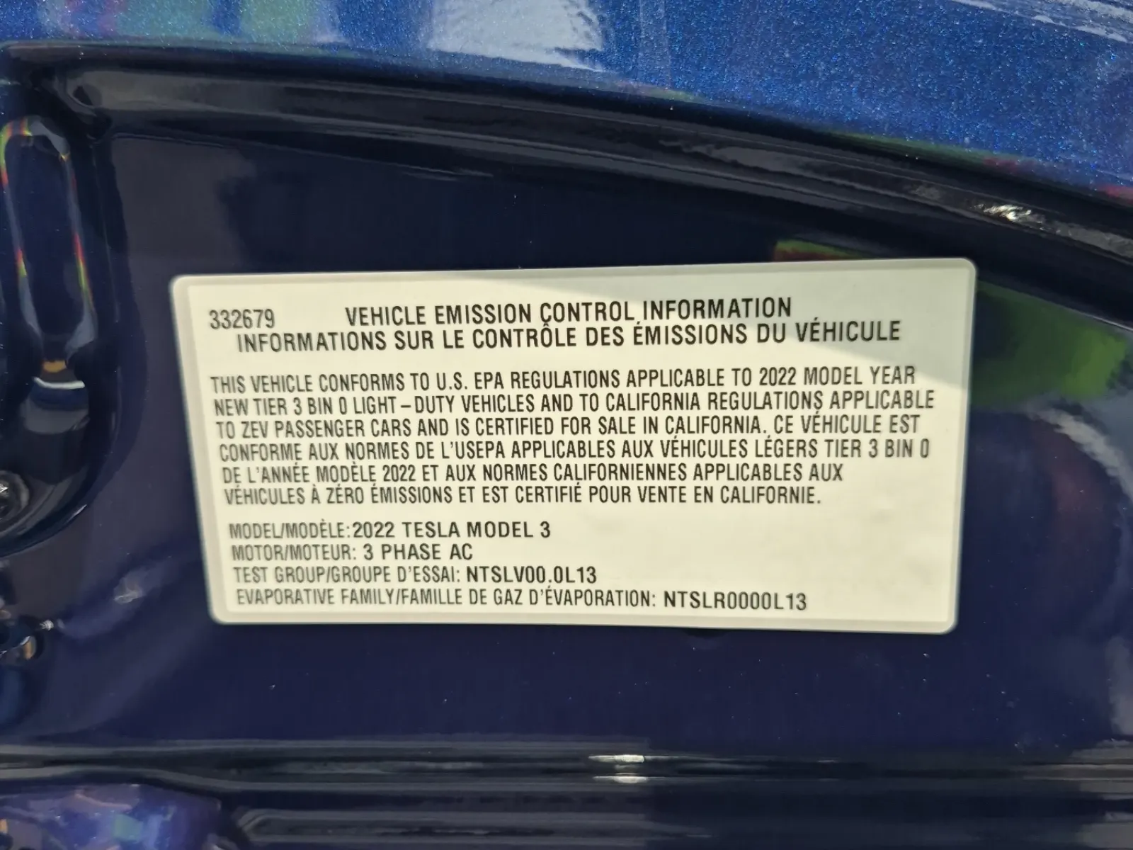 Emission Sticker Photo