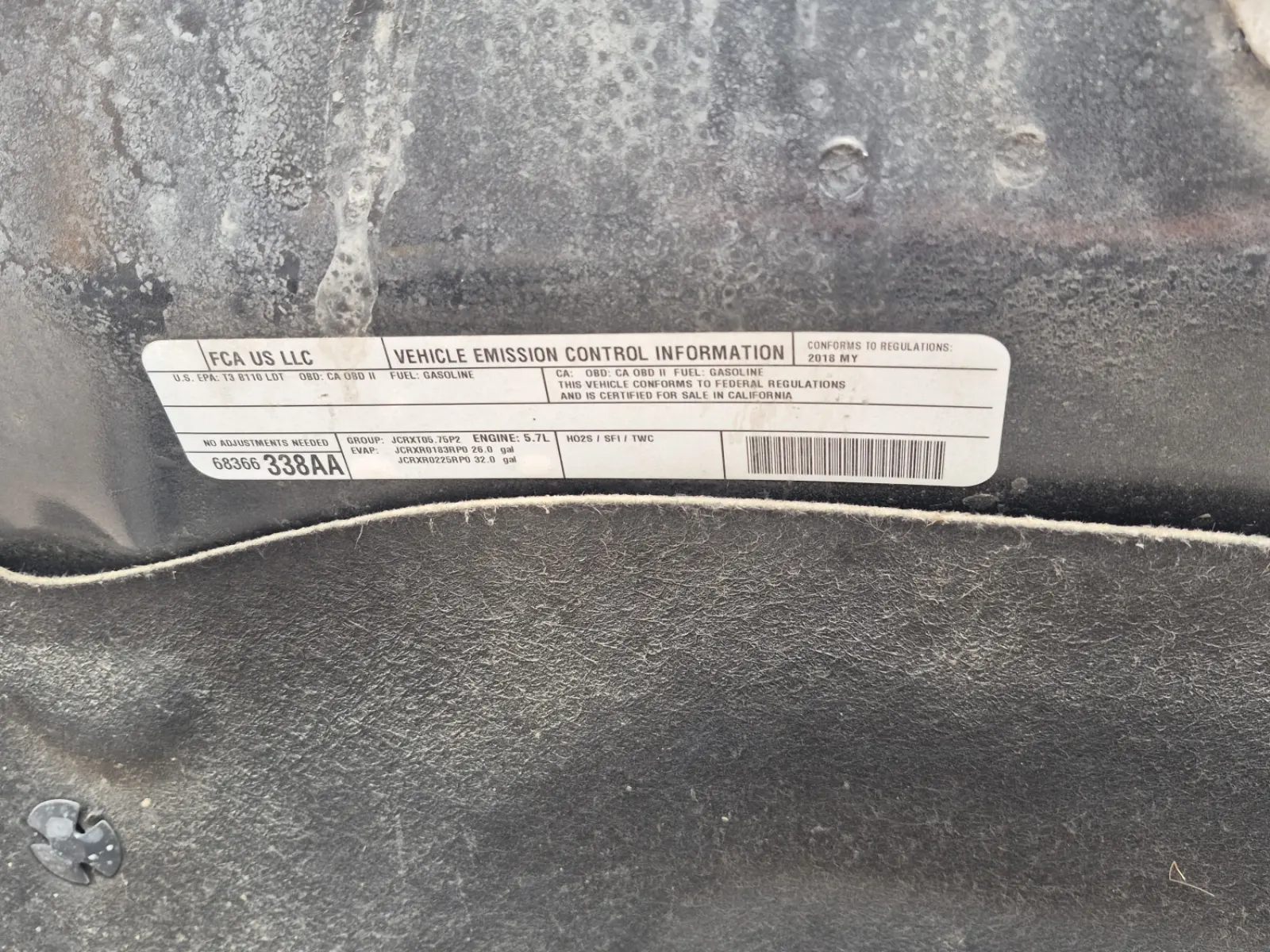 Emission Sticker Photo