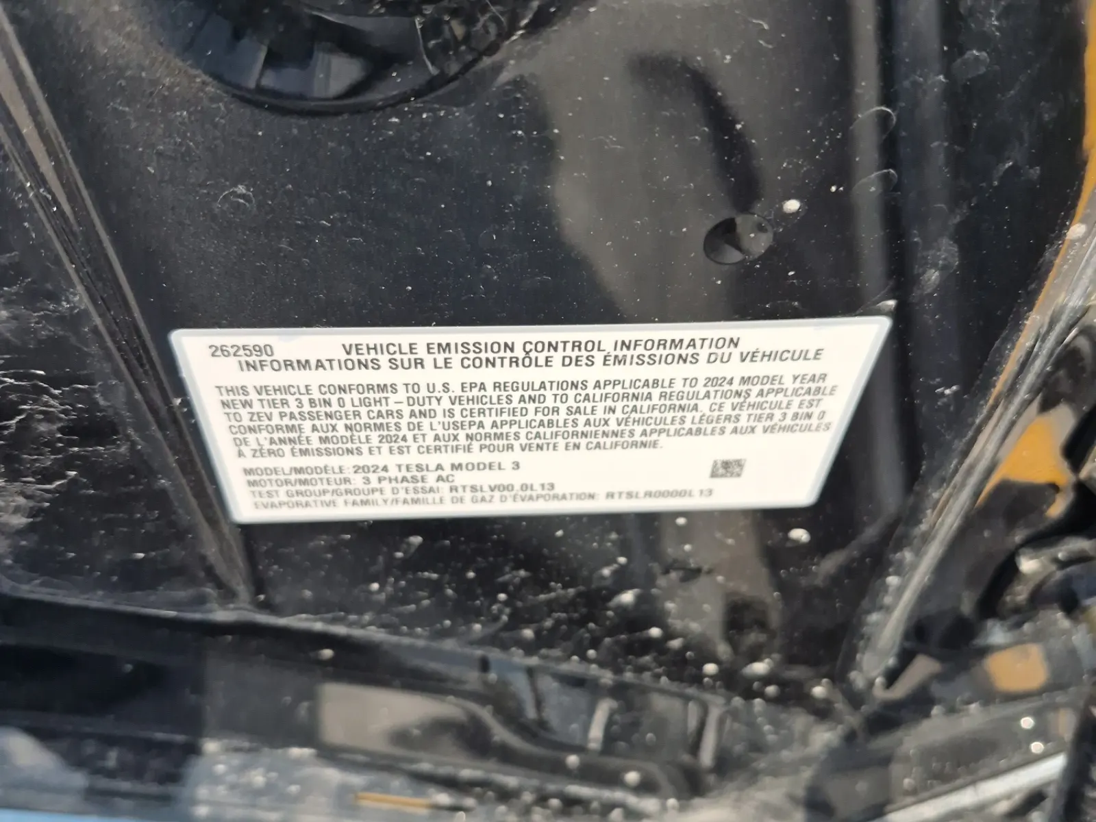Emission Sticker Photo
