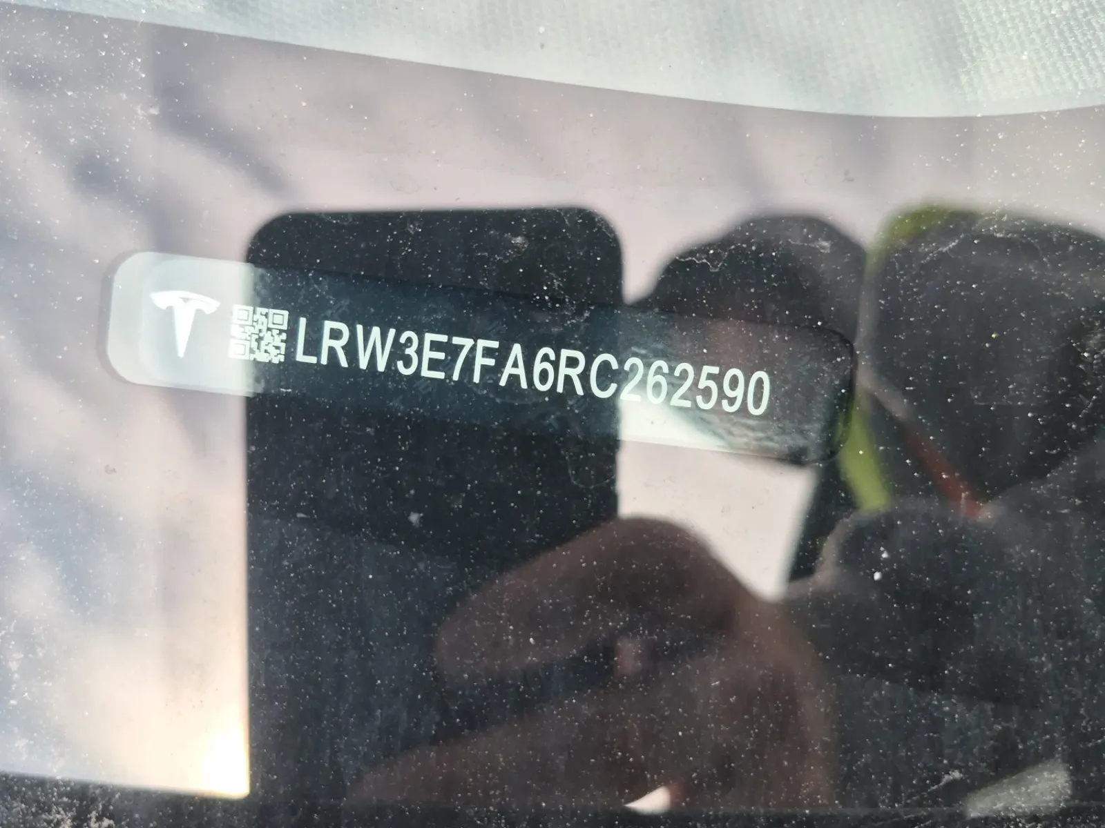 Dash VIN Plate Photo