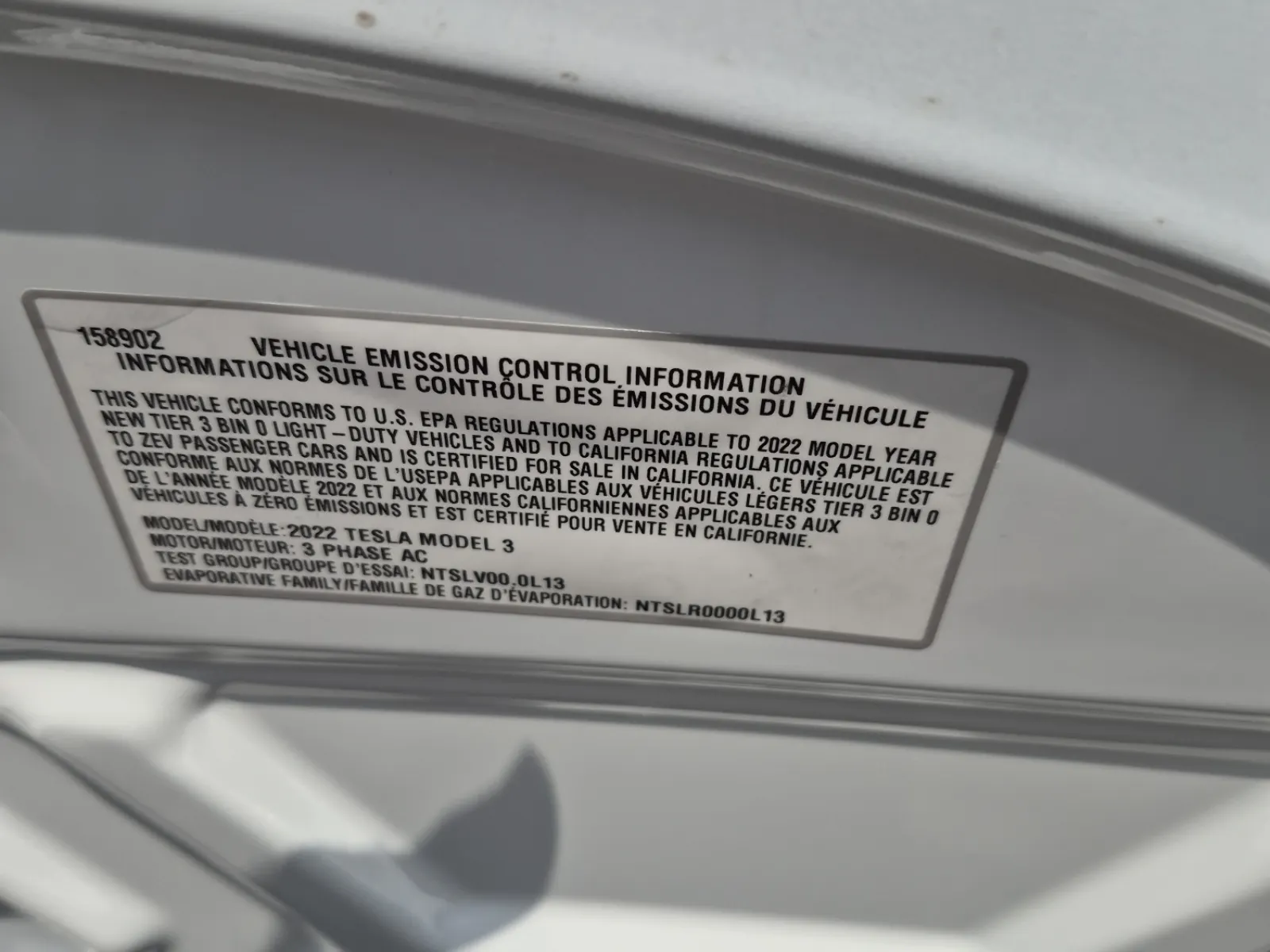 Emission Sticker Photo