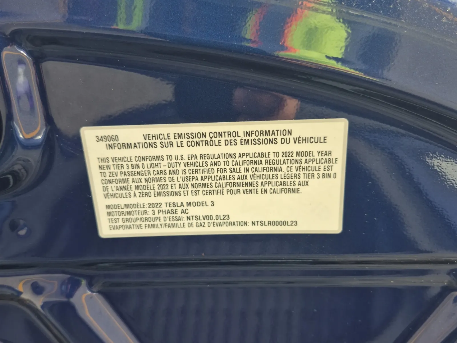 Emission Sticker Photo