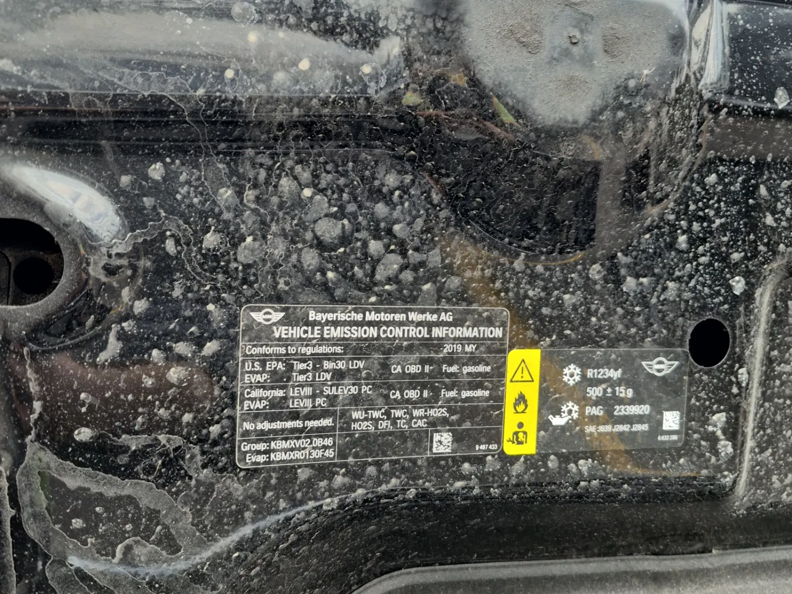 Emission Sticker Photo