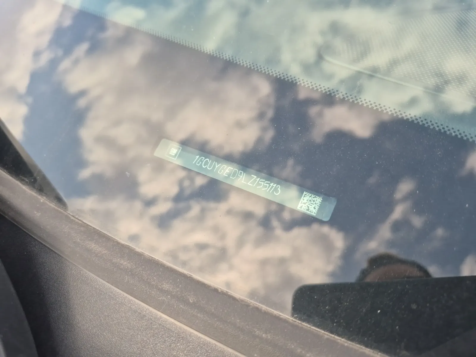 Dash VIN Plate Photo