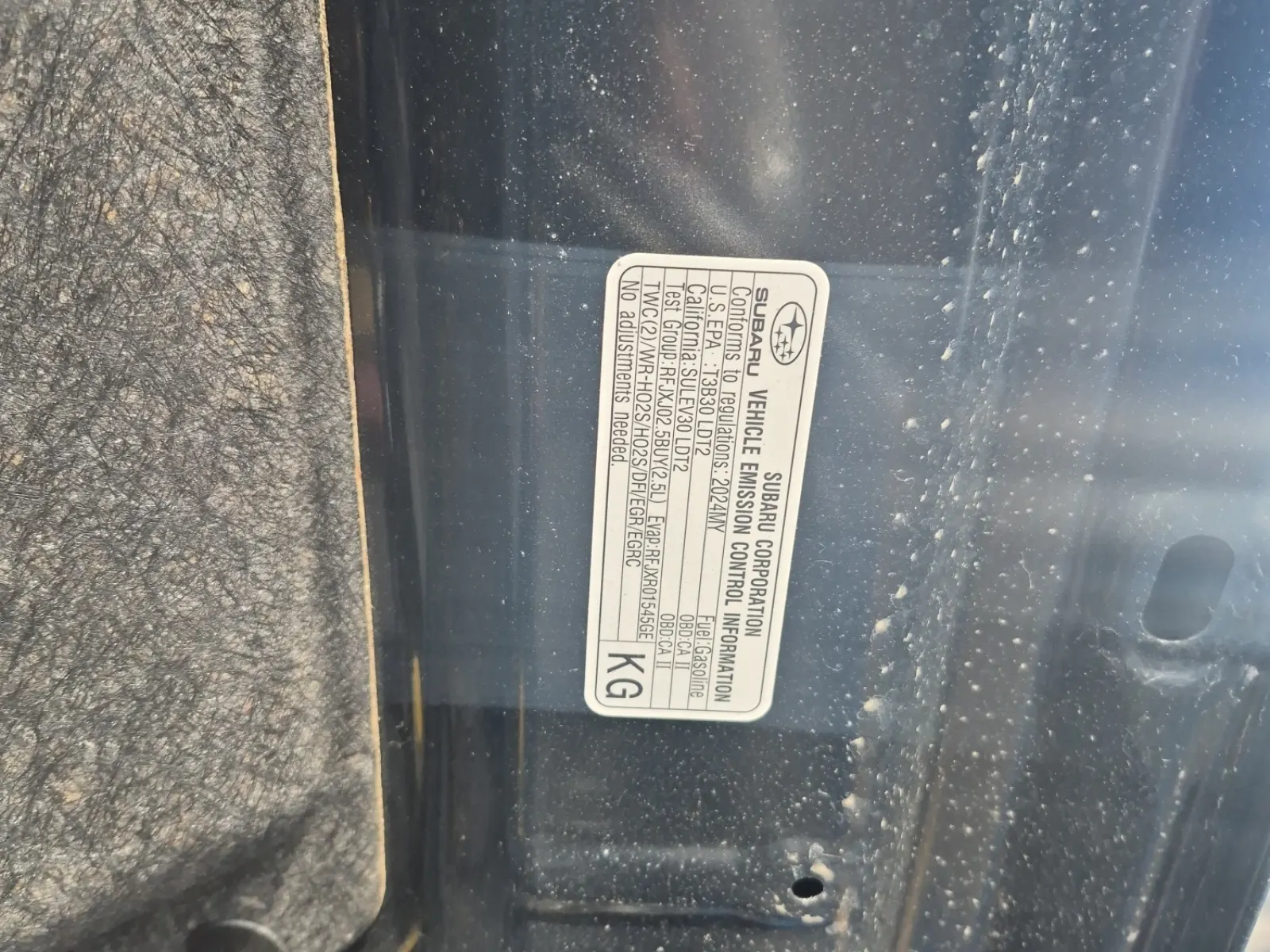 Emission Sticker Photo
