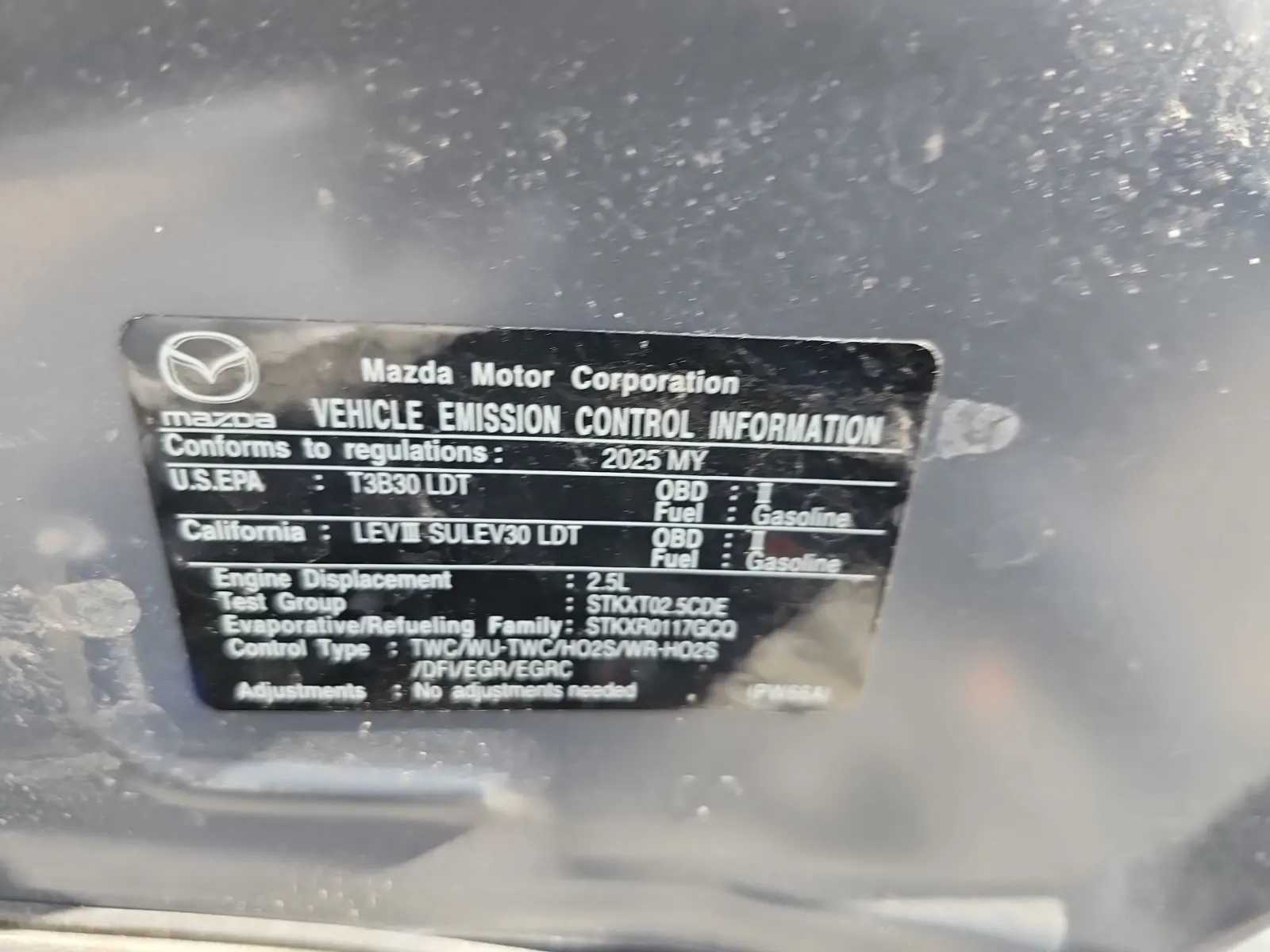 Emission Sticker Photo