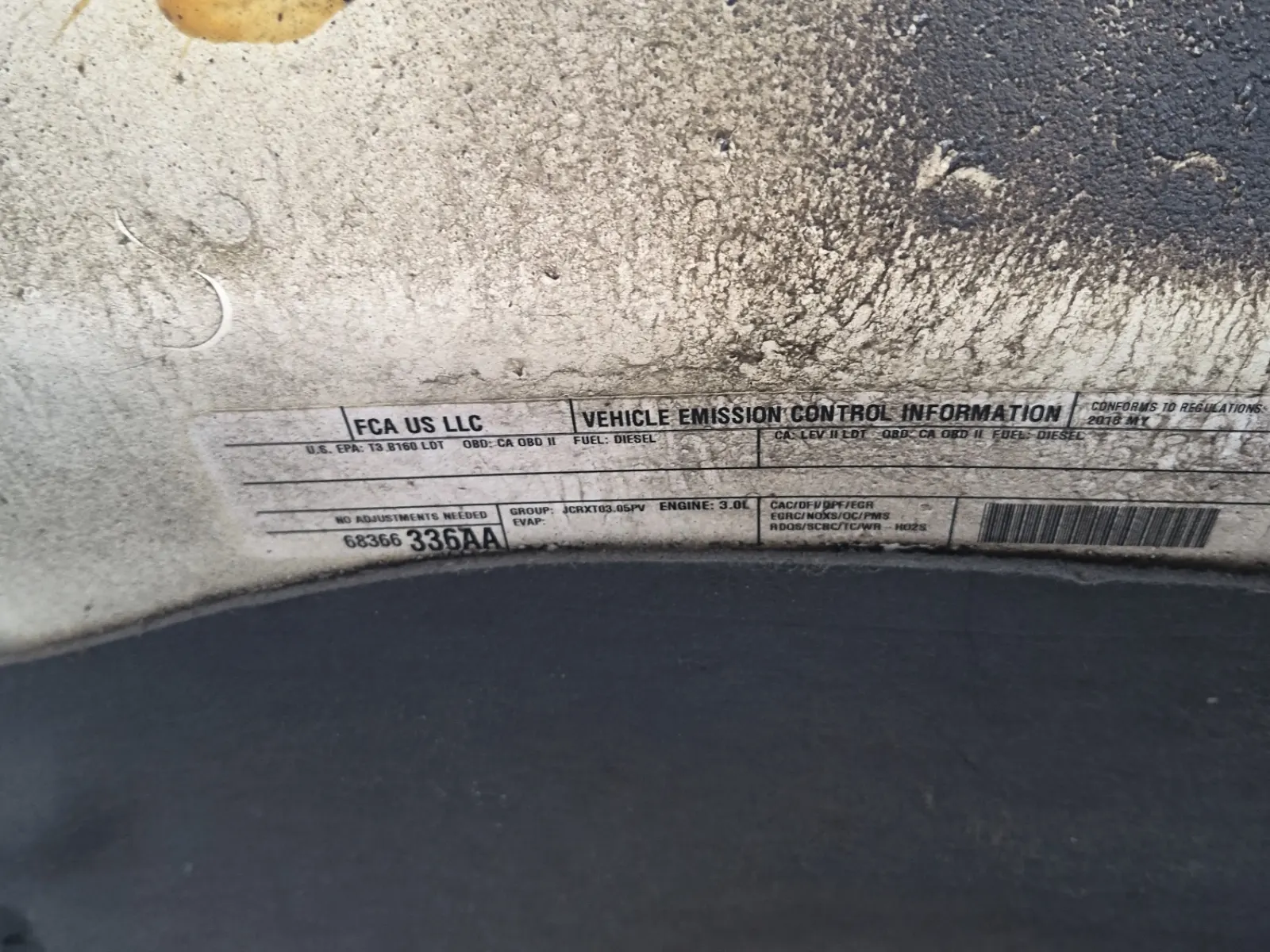 Emission Sticker Photo