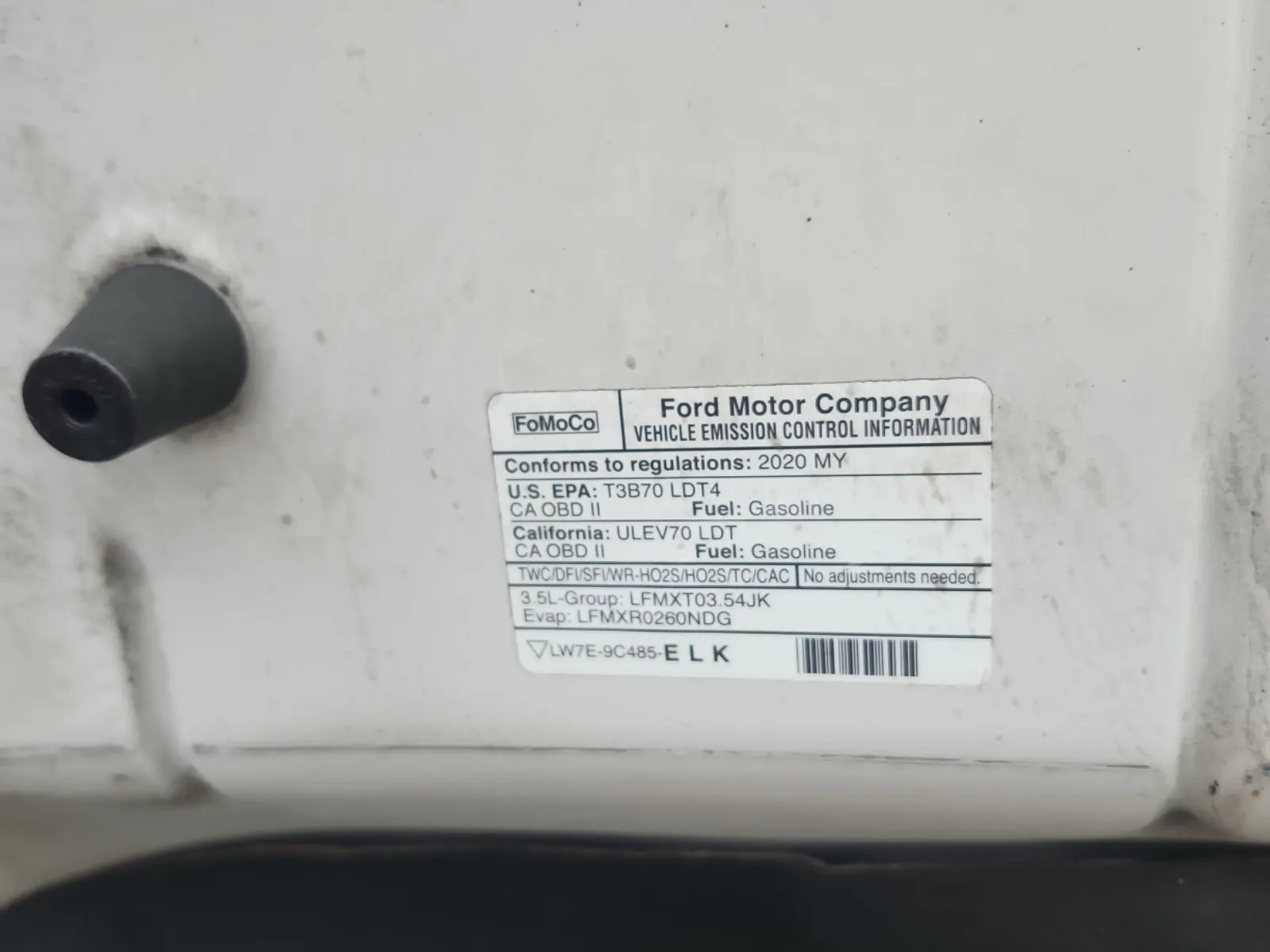Emission Sticker Photo