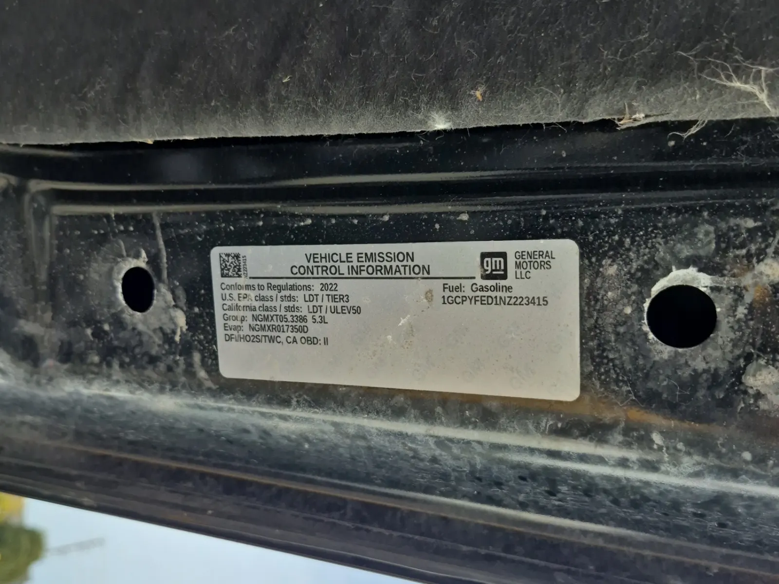 Emission Sticker Photo