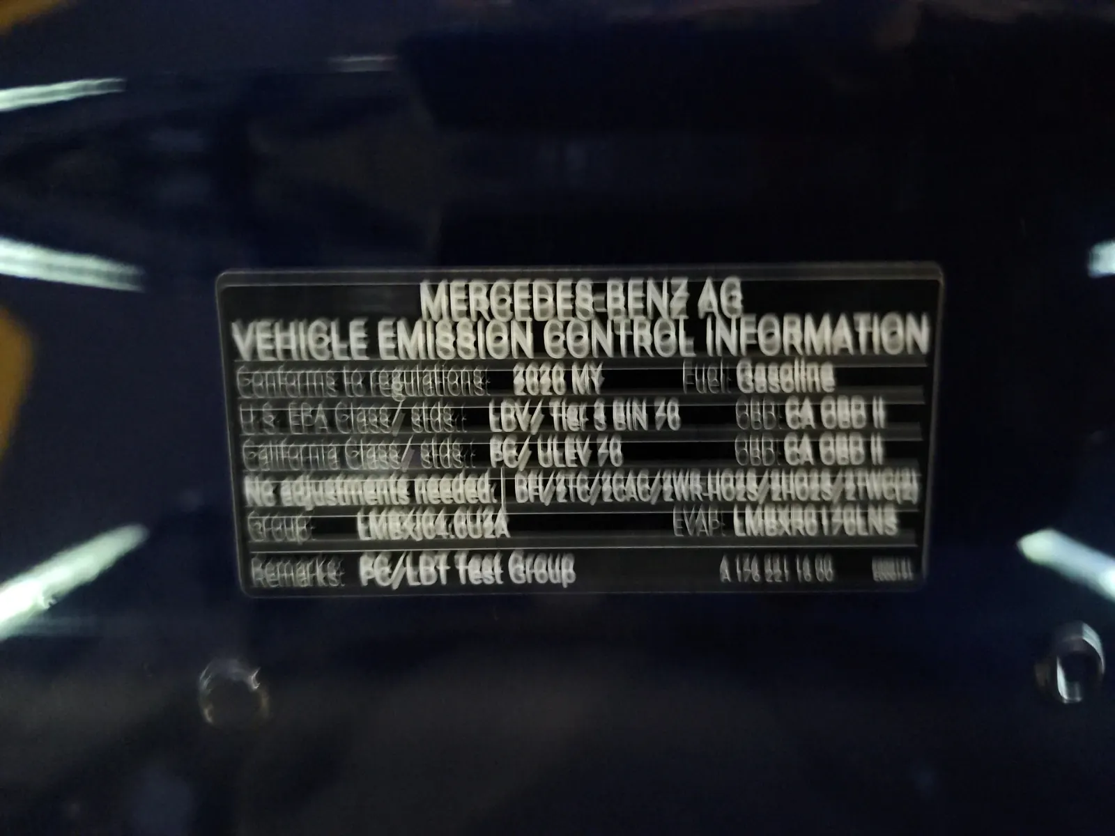 Emission Sticker Photo