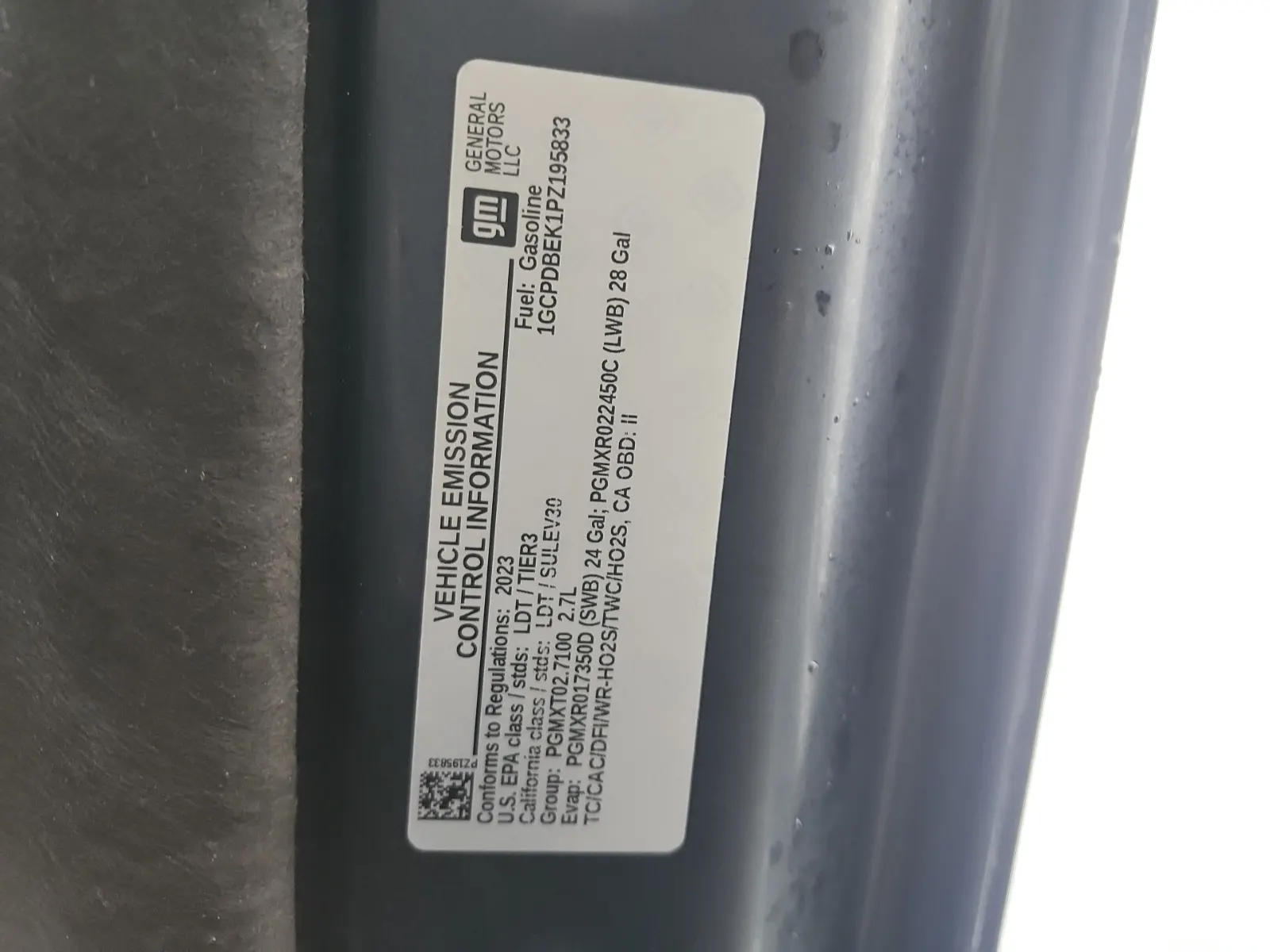 Emission Sticker Photo