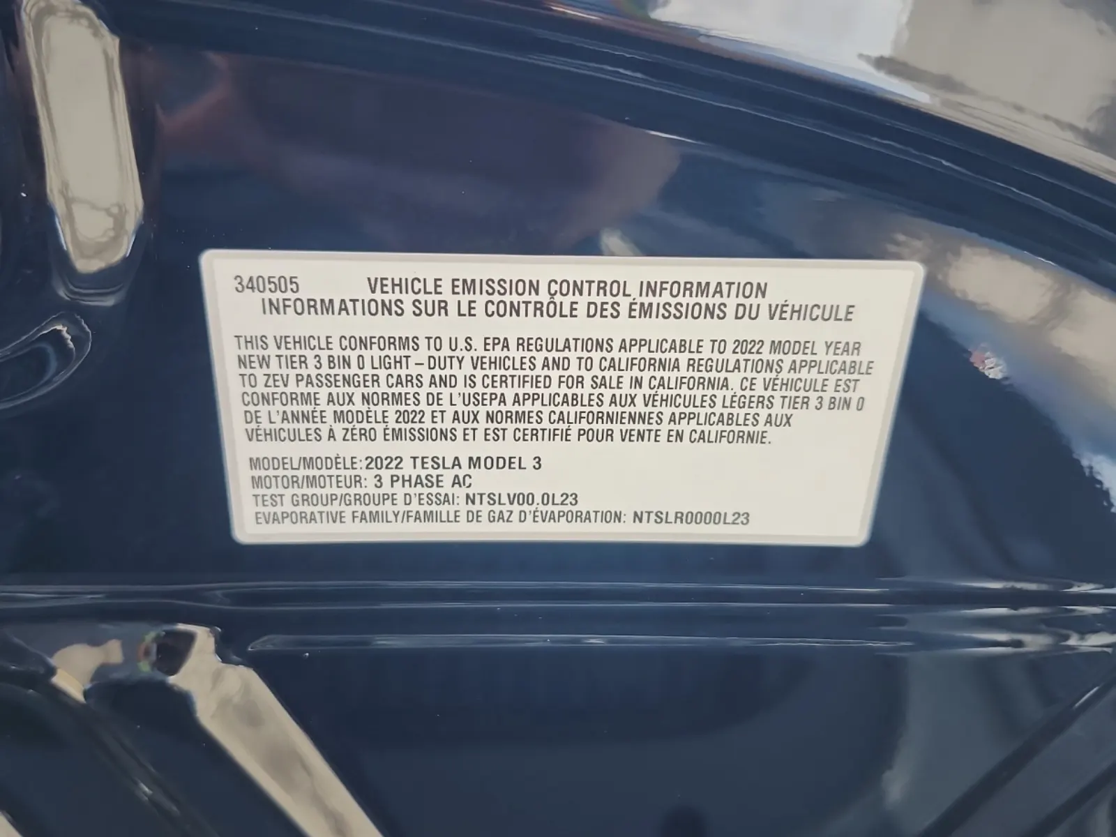 Emission Sticker Photo