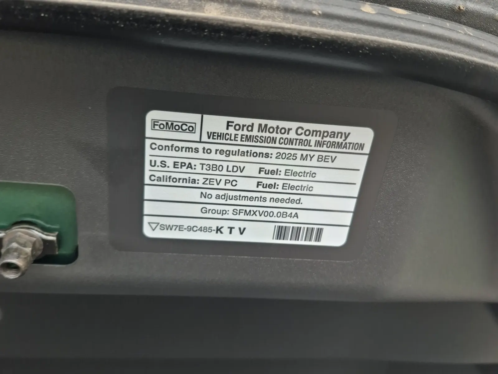Emission Sticker Photo