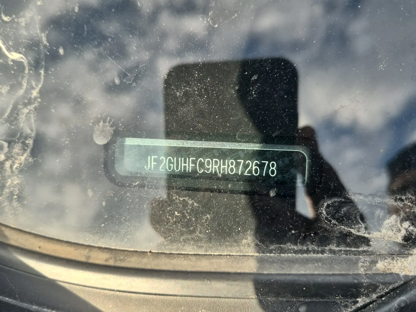 Dash VIN Plate Photo