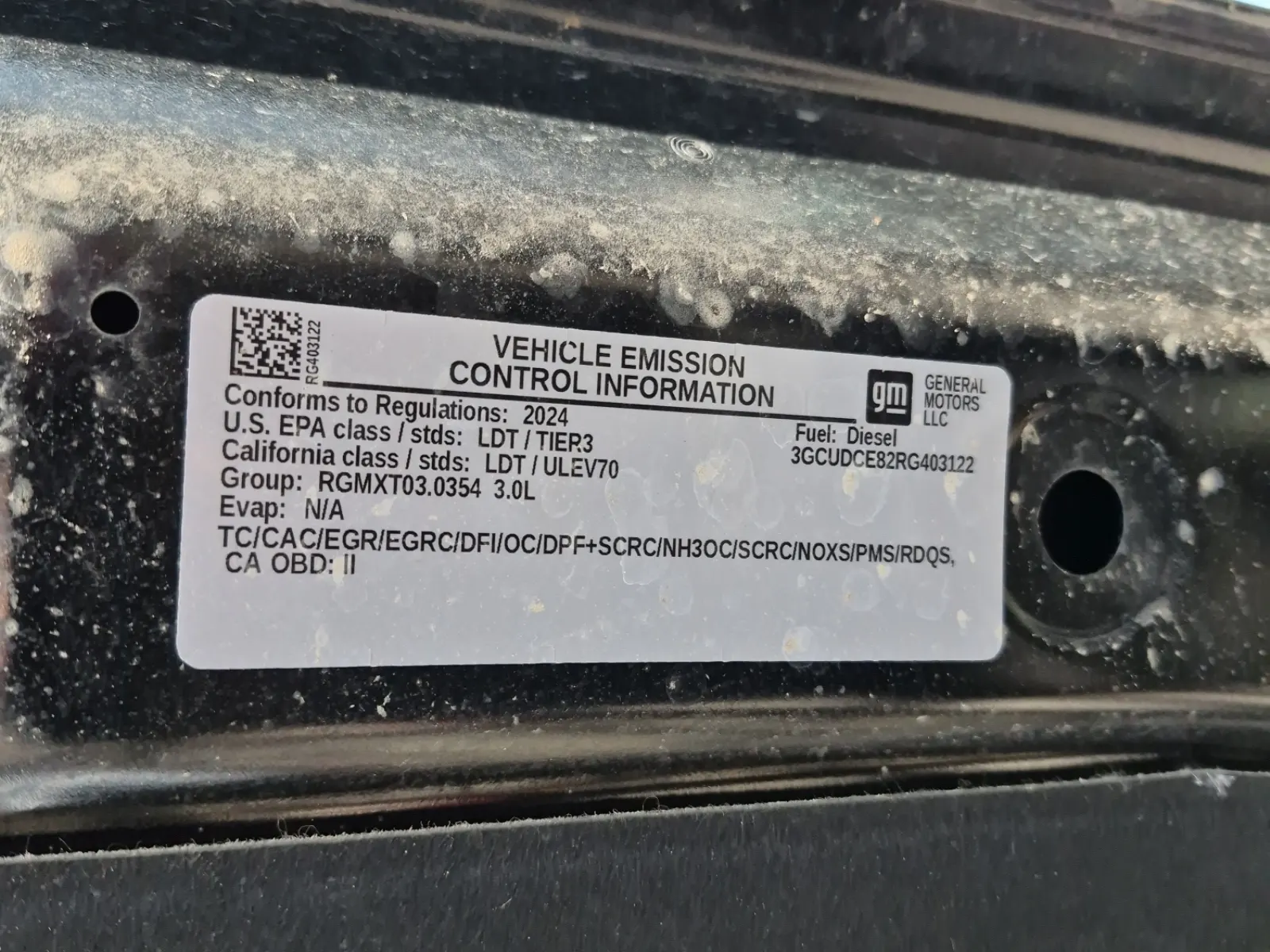 Emission Sticker Photo