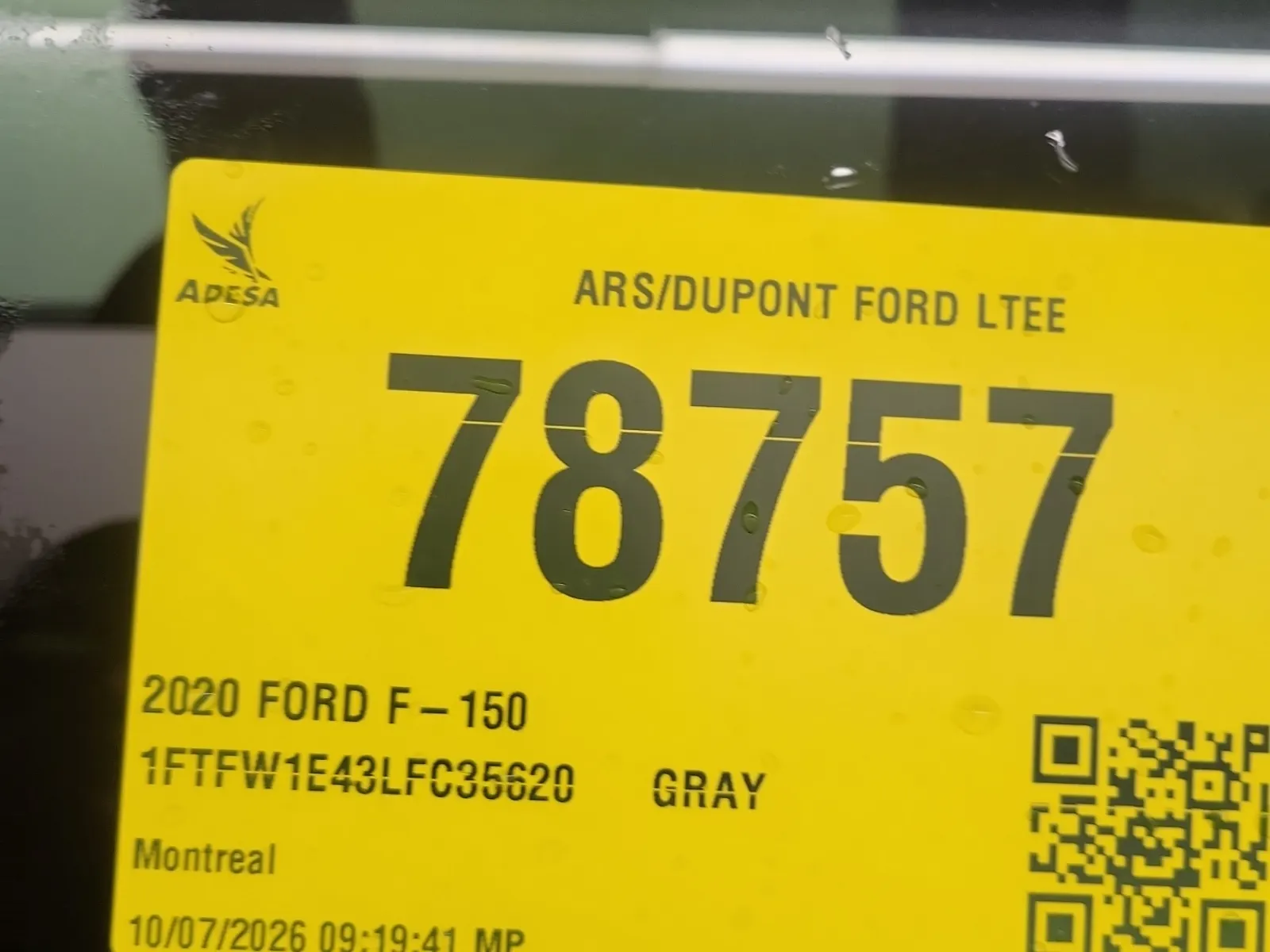 Inventory Label Photo