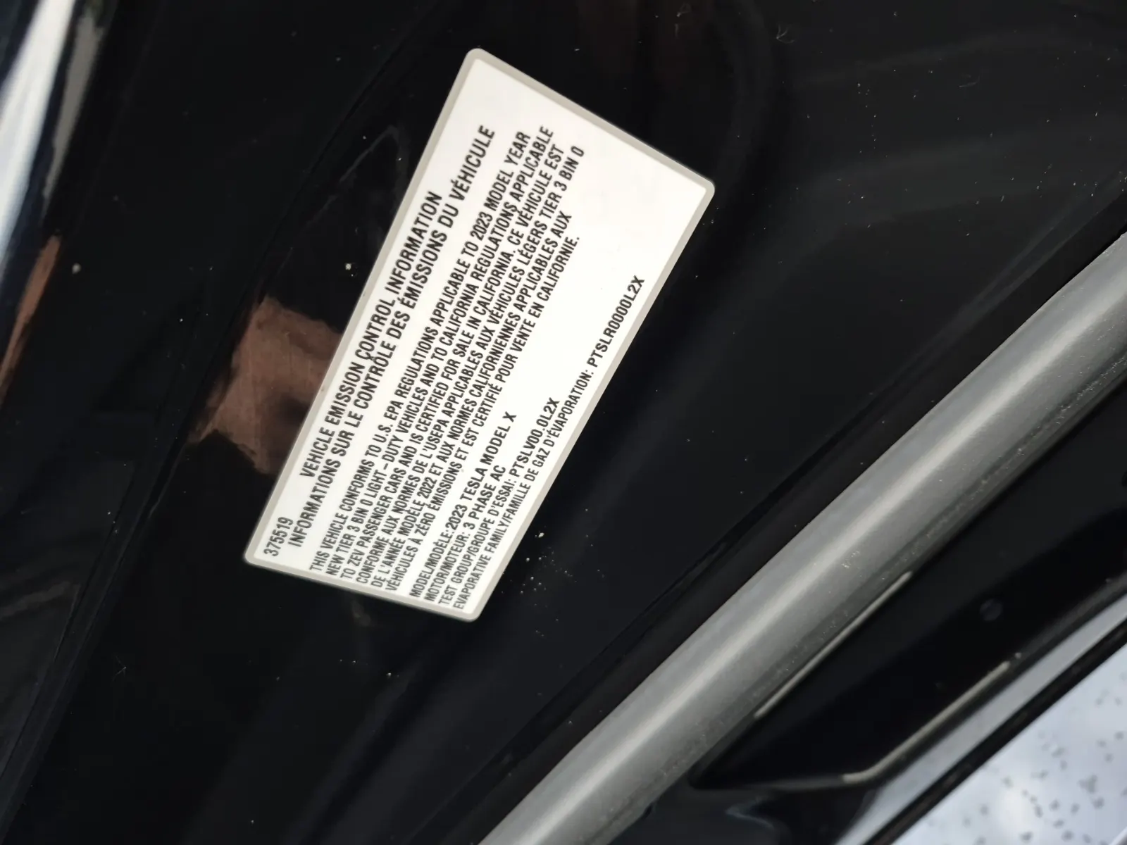 Emission Sticker Photo