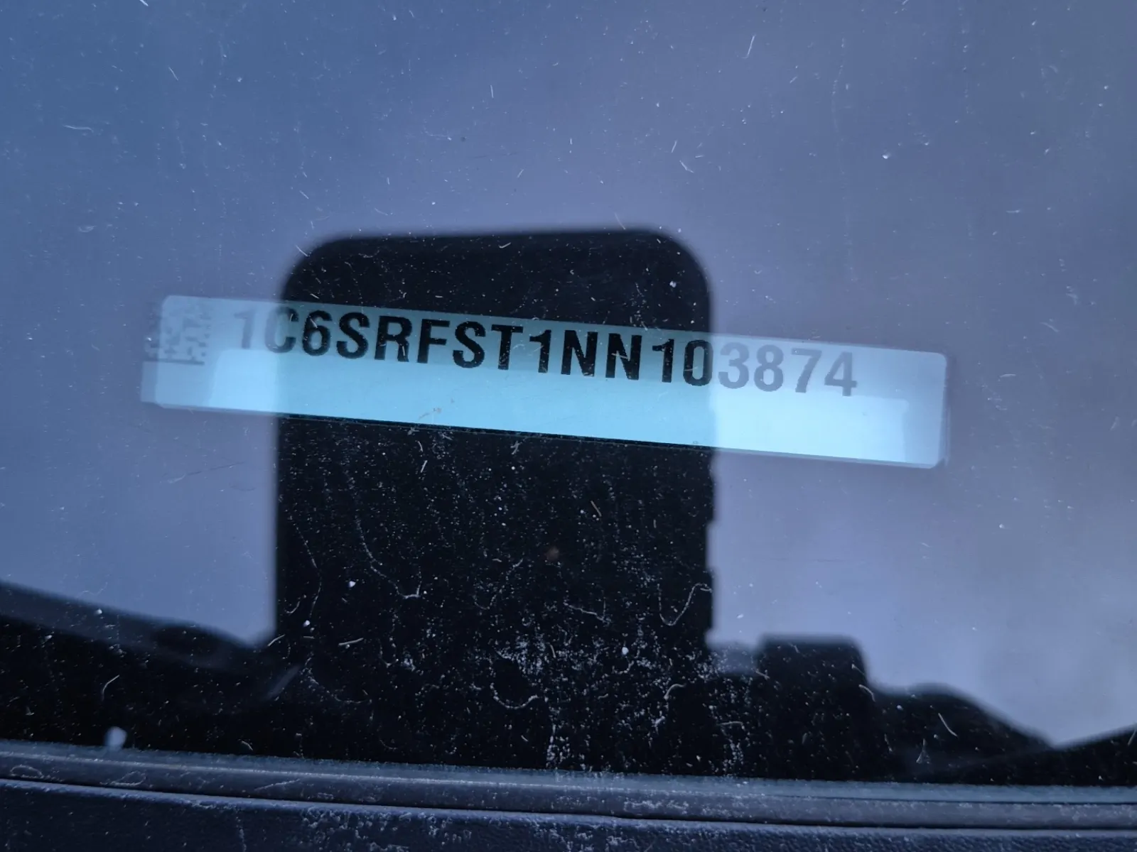 Dash VIN Plate Photo