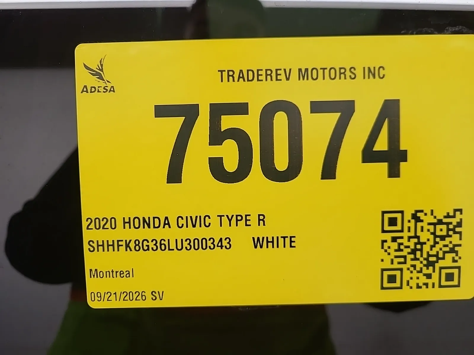 Inventory Label Photo