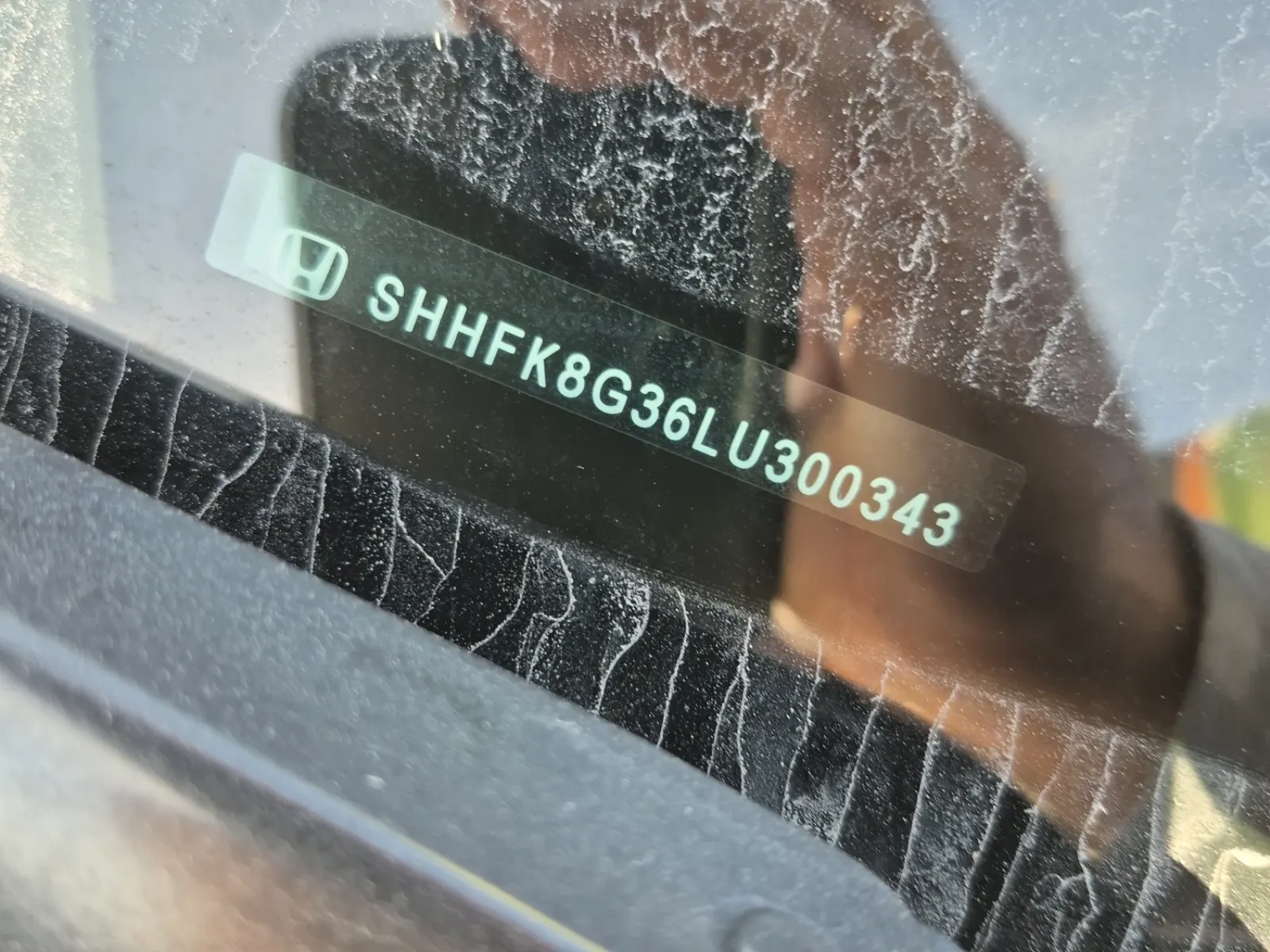 Dash VIN Plate Photo