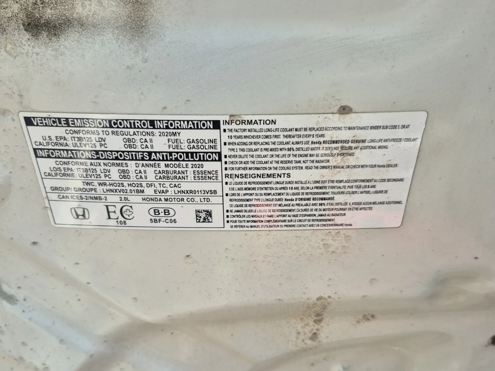 Emission Sticker Photo