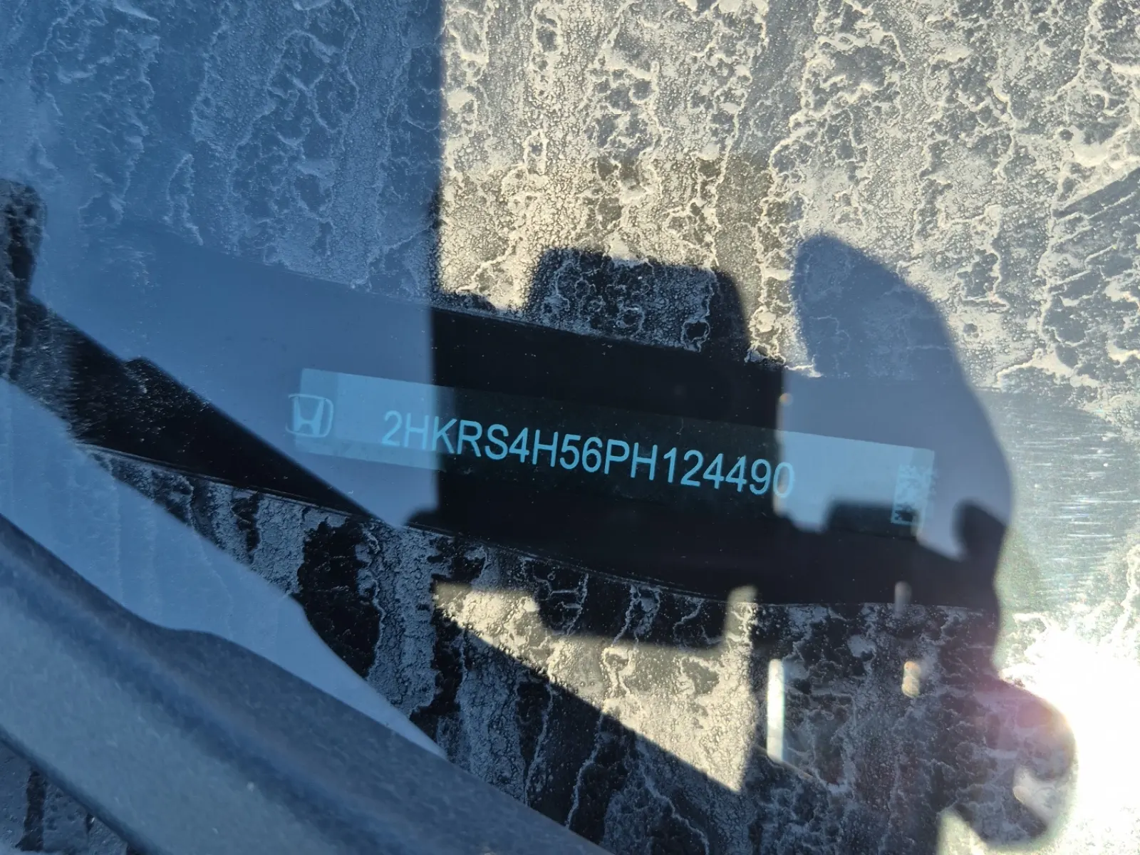Dash VIN Plate Photo