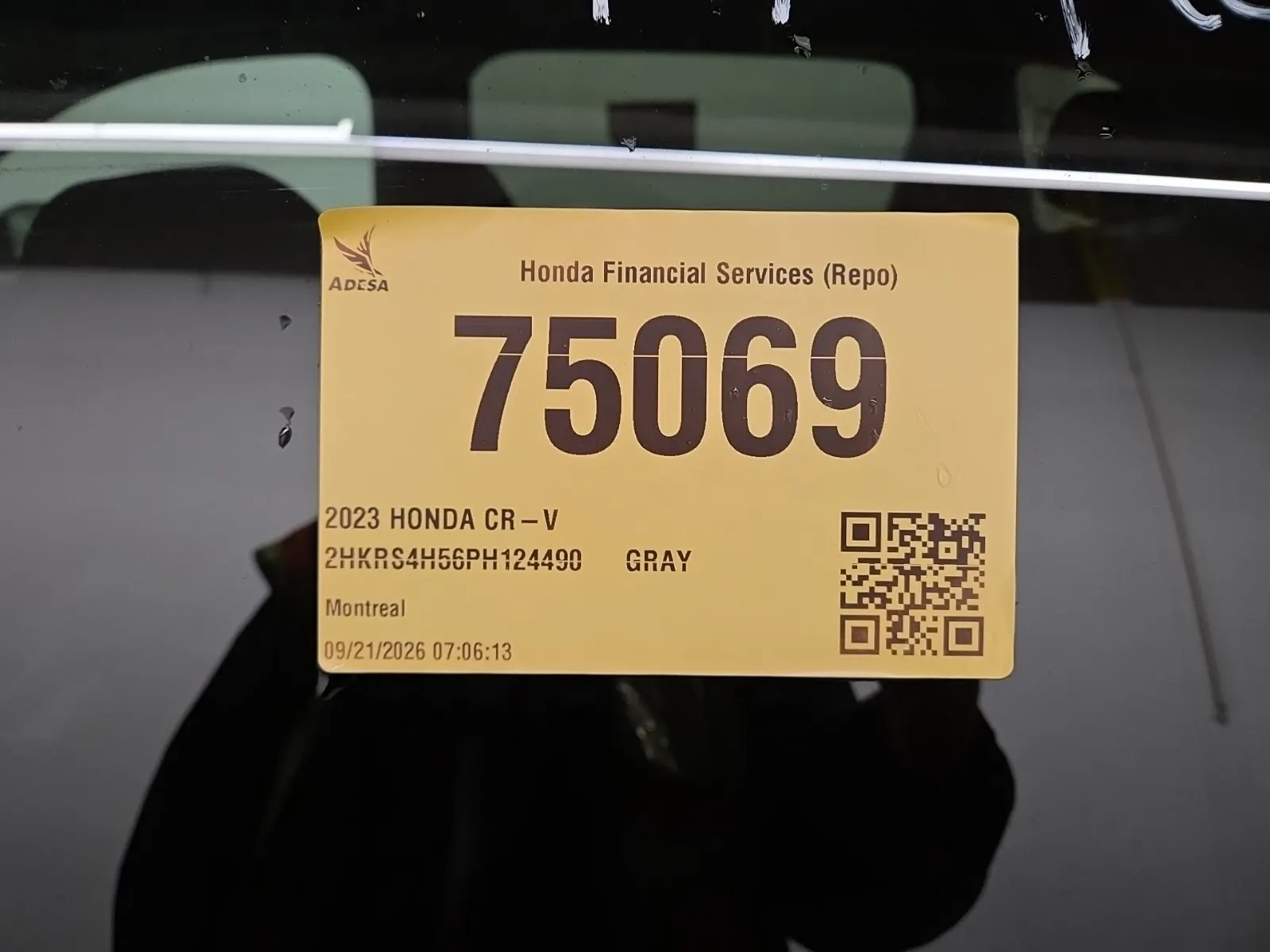 Inventory Label Photo