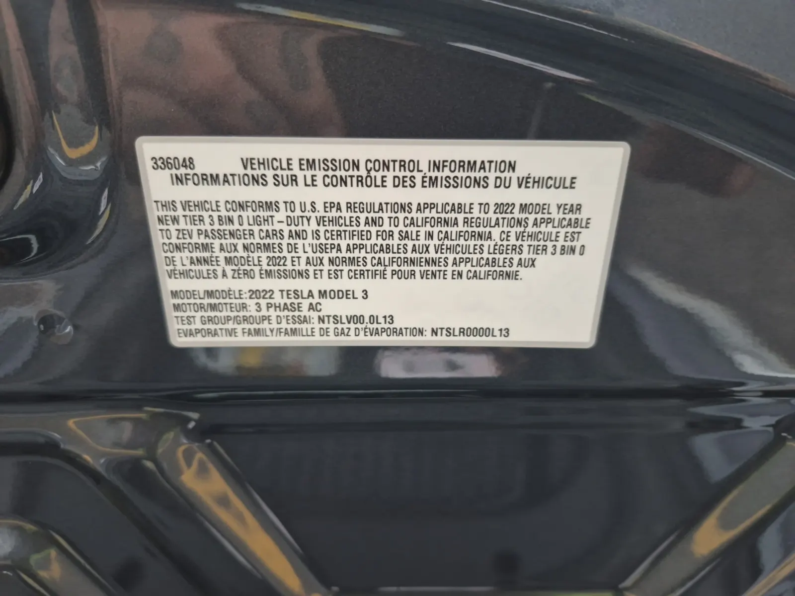 Emission Sticker Photo