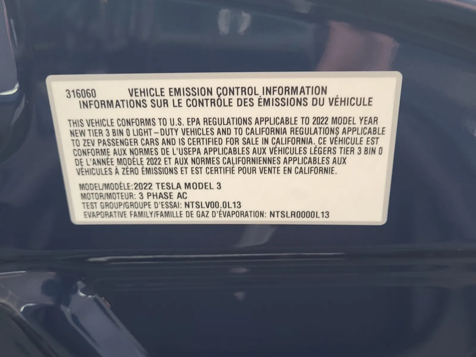 Emission Sticker Photo