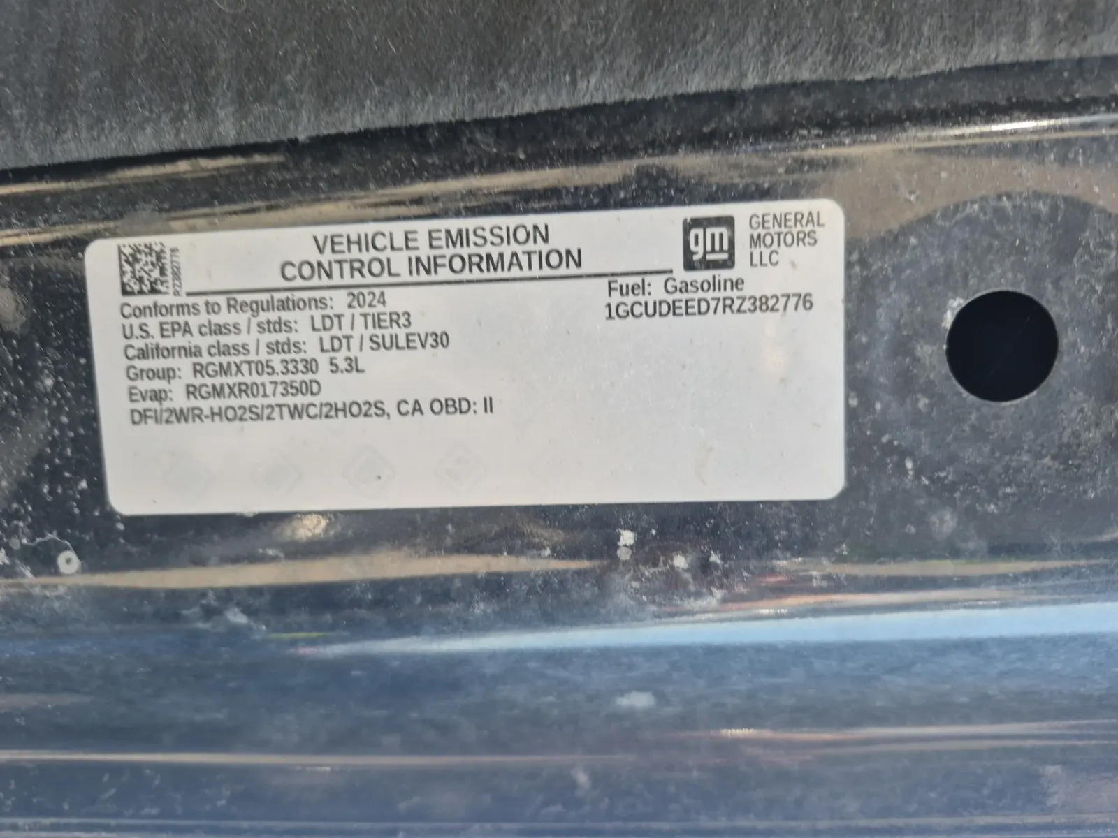 Emission Sticker Photo
