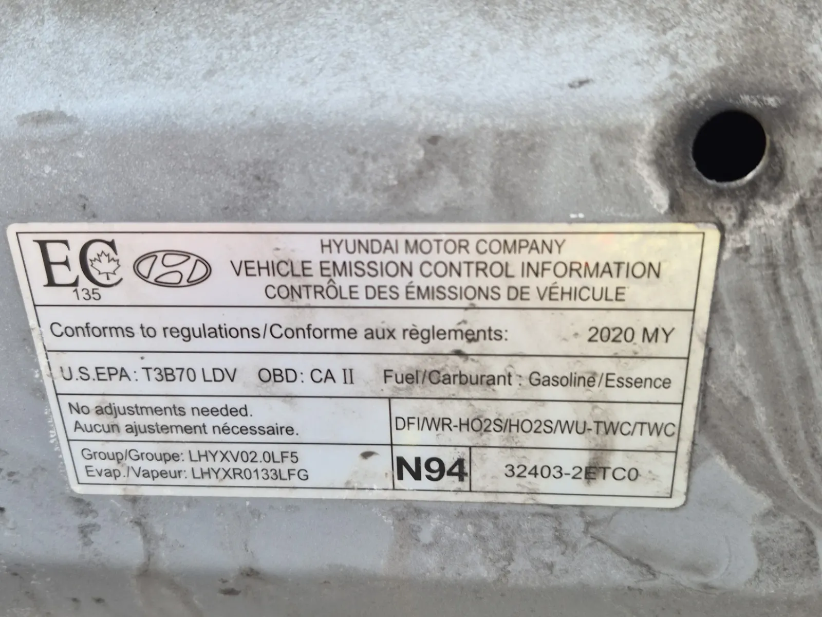 Emission Sticker Photo