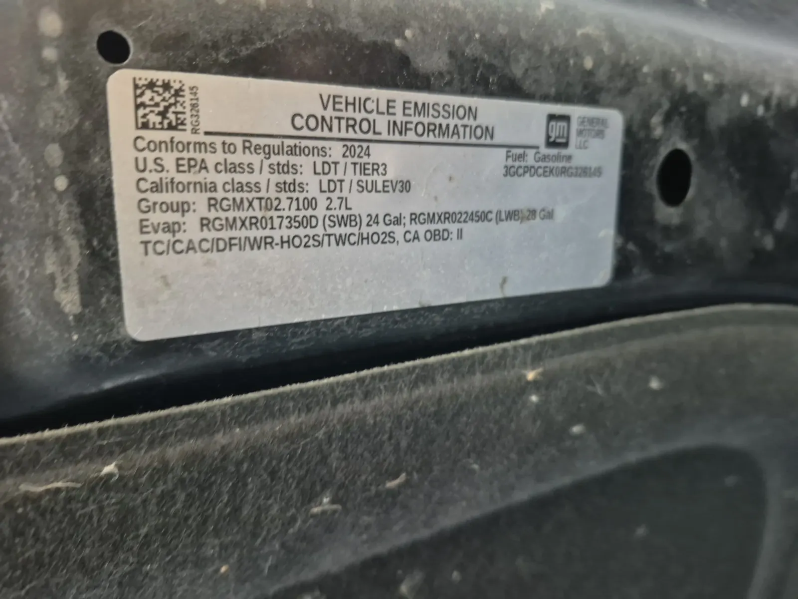 Emission Sticker Photo