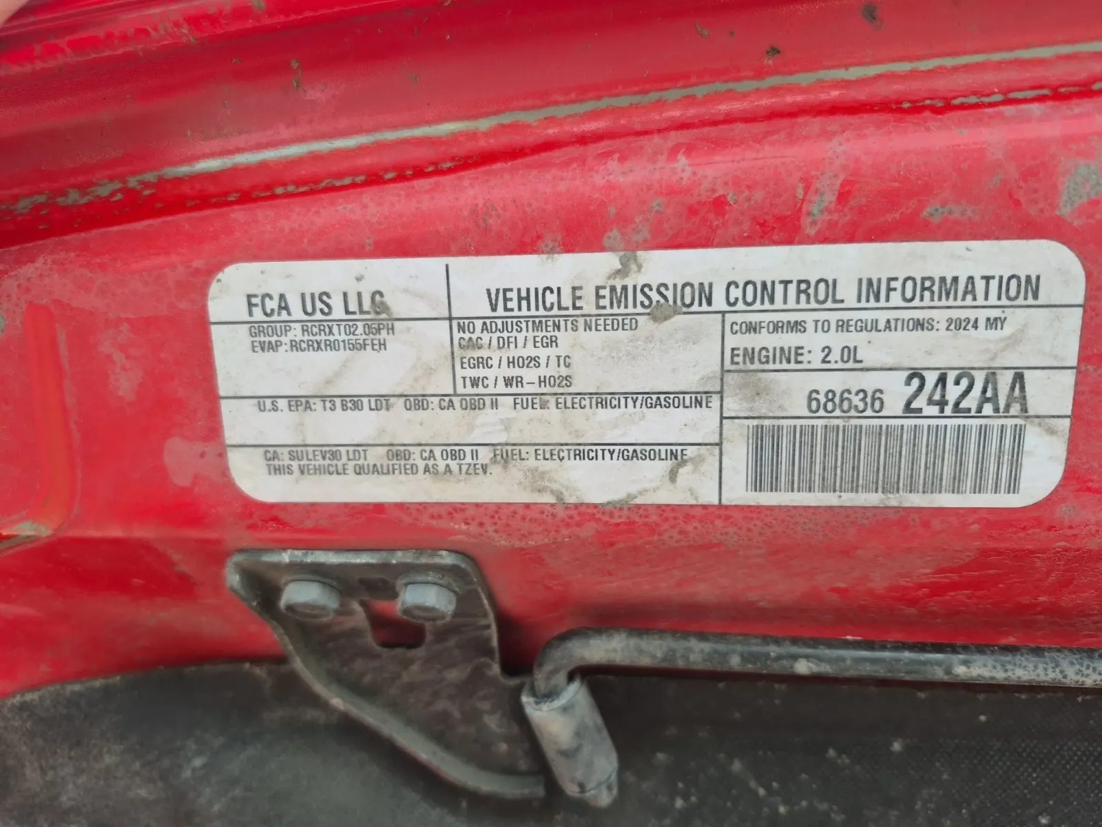 Emission Sticker Photo