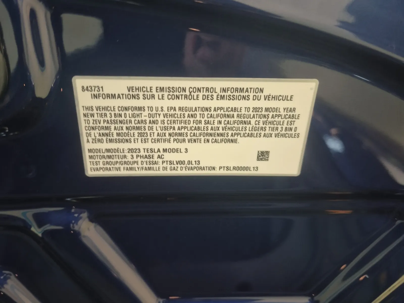 Emission Sticker Photo
